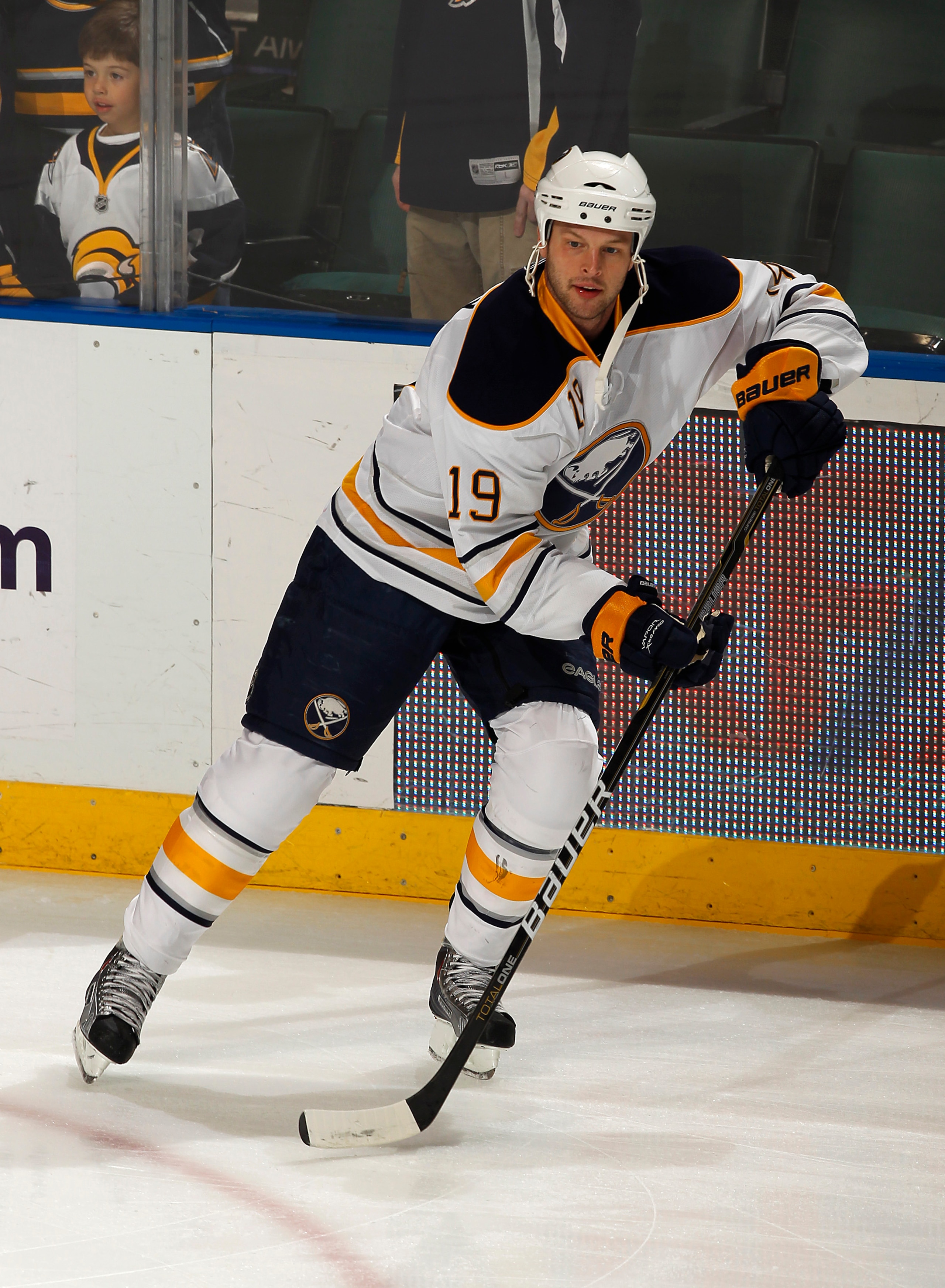 SUNRISE, FL - DECEMBER 17: Tim Connolly #19 of the Buffalo Sabres skates prior to the game against the Florida Panthers on December 17, 2010 at the BankAtlantic Center in Sunrise, Florida. (Photo by Joel Auerbach/Getty Images) SUNRISE, FL - DECEMBER 17: Tim Connolly #19 of the Buffalo Sabres skates prior to the game against the Florida Panthers on December 17, 2010 at the BankAtlantic Center in Sunrise, Florida. (Photo by Joel Auerbach/Getty Images)