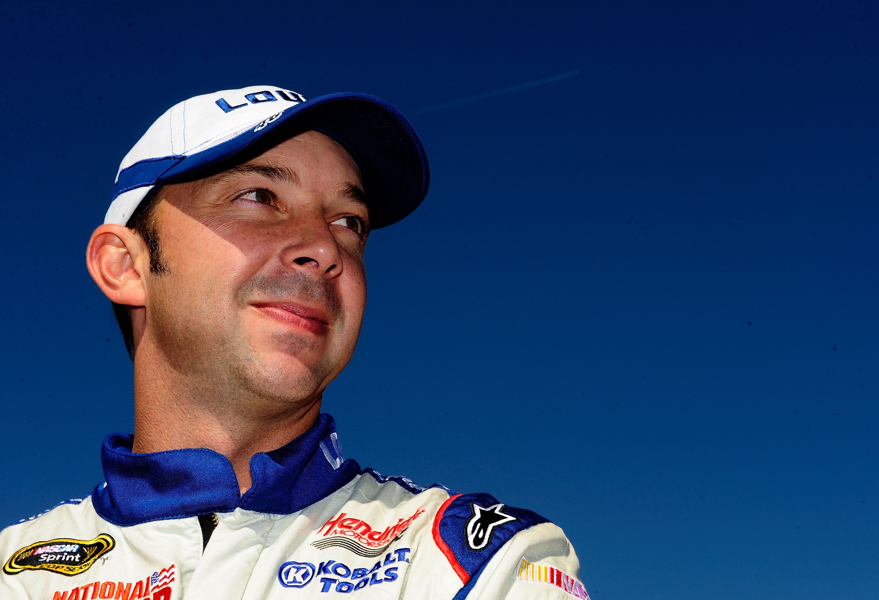 KANSAS CITY, KS - OCTOBER 03:  Chad Knaus, crew chief for Jimmie Johnson, driver of the #48 Lowe's Chevrolet, stands during prerace for the NASCAR Sprint Cup Series Price Chopper 400 on October 3, 2010 in Kansas City, Kansas.  (Photo by Rusty Jarrett/Gett