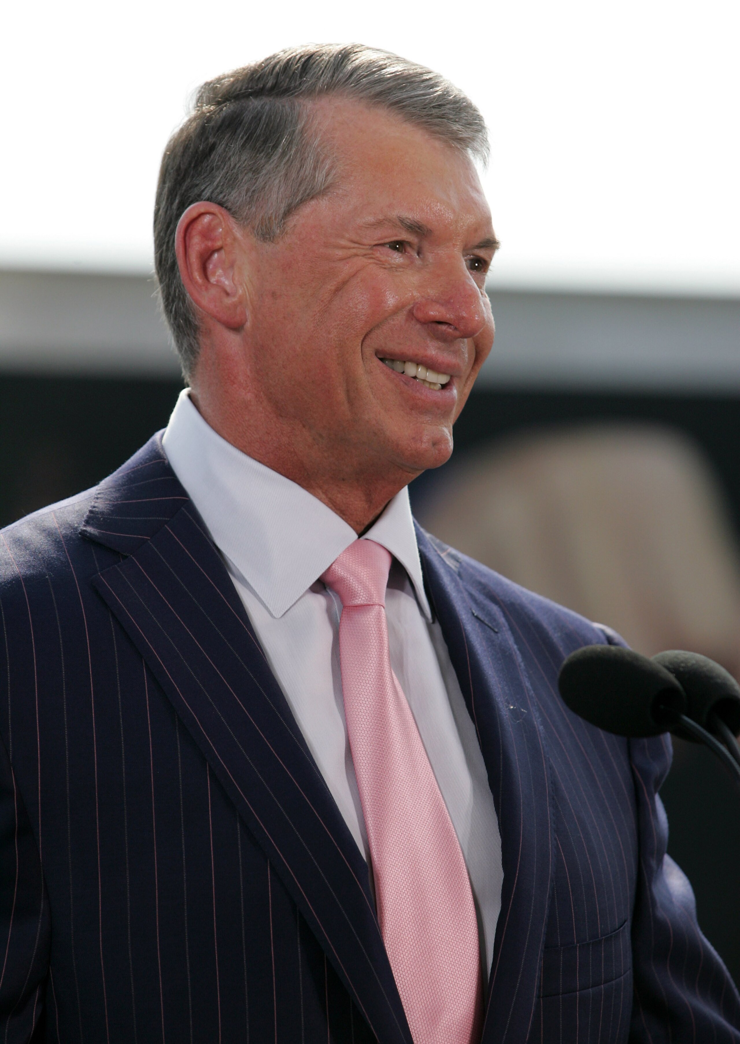 GREEN BAY, WI - JUNE 22:   Vince McMahon attends a press conference about the WWE at the Austin Straubel International Airport on June 22, 2009 in Green Bay, Wisconsin.  (Photo by Mark A. Wallenfang/Getty Images)