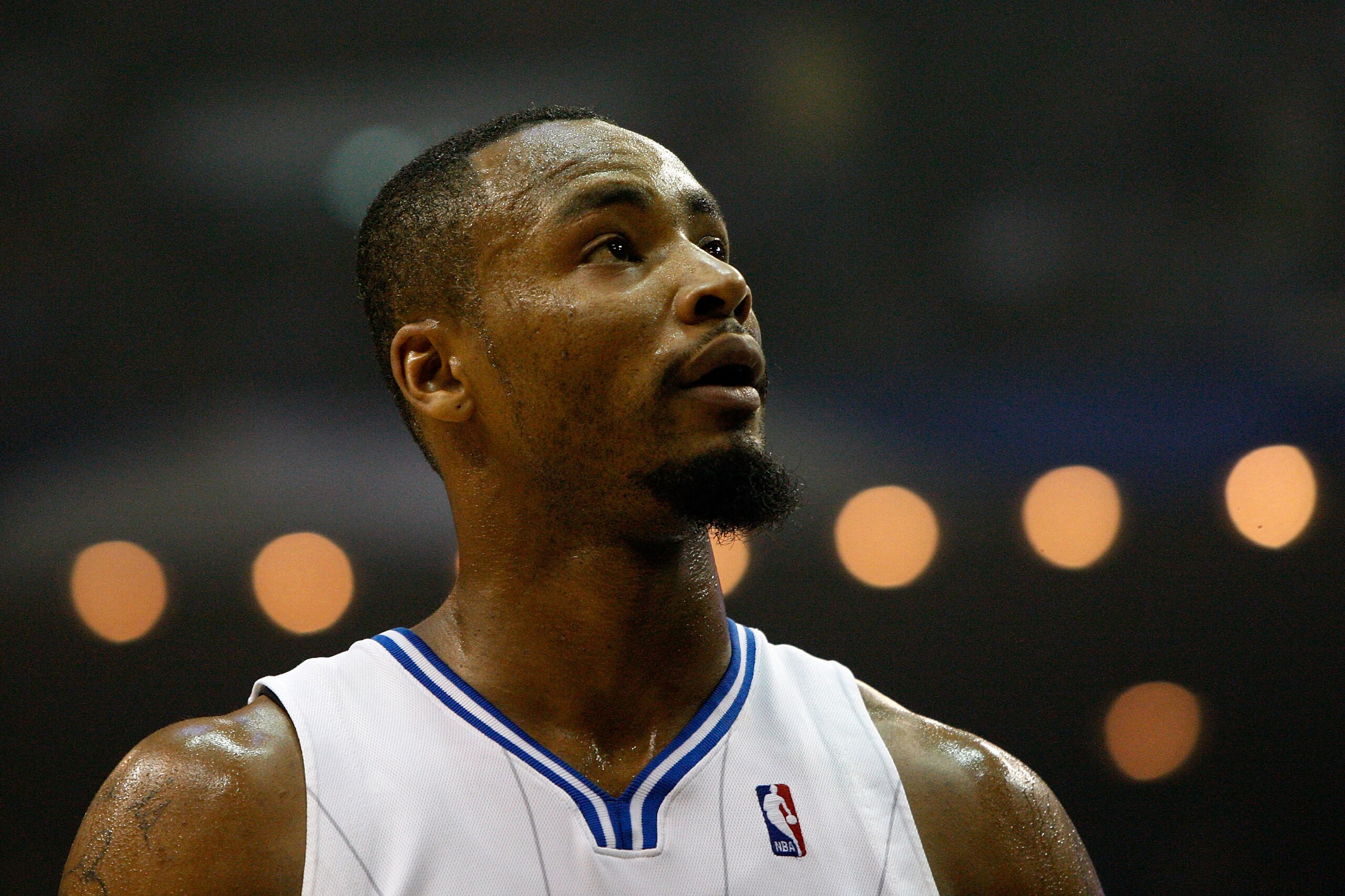ORLANDO, FL - MAY 18:  Rashard Lewis #9 of the Orlando Magic looks on against the Boston Celtics in Game Two of the Eastern Conference Finals during the 2010 NBA Playoffs at Amway Arena on May 18, 2010 in Orlando, Florida.  NOTE TO USER: User expressly ac
