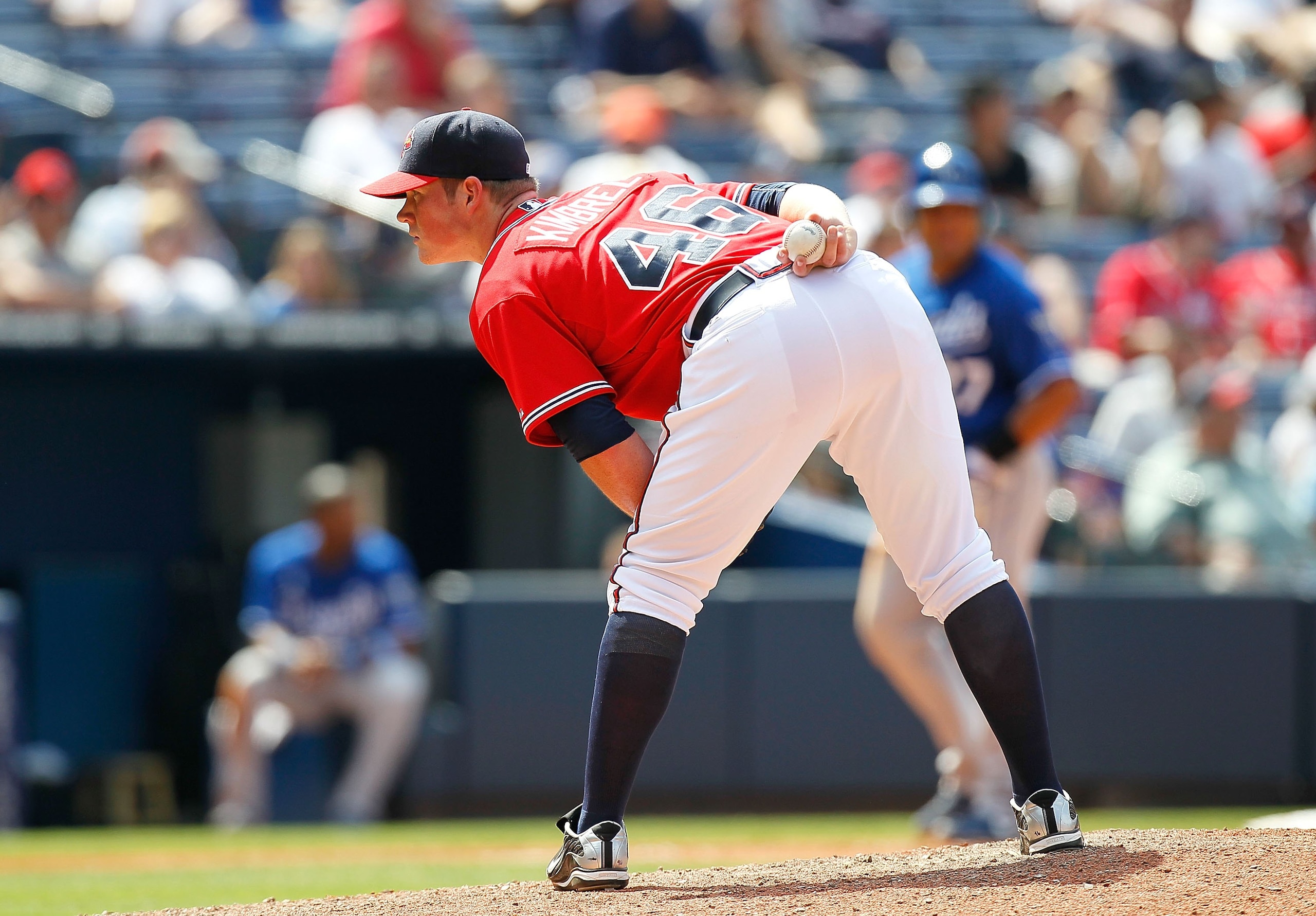 ATLANTA - JUNE 20: Pitcher Craig Kimbrel #46 of the Atlanta Braves of the Kansas City Royals at Turner Field on June 20, 2010 in Atlanta, Georgia. (Photo by Kevin C. Cox/Getty Images) ATLANTA - JUNE 20: Pitcher Craig Kimbrel #46 of the Atlanta Braves of the Kansas City Royals at Turner Field on June 20, 2010 in Atlanta, Georgia. (Photo by Kevin C. Cox/Getty Images)