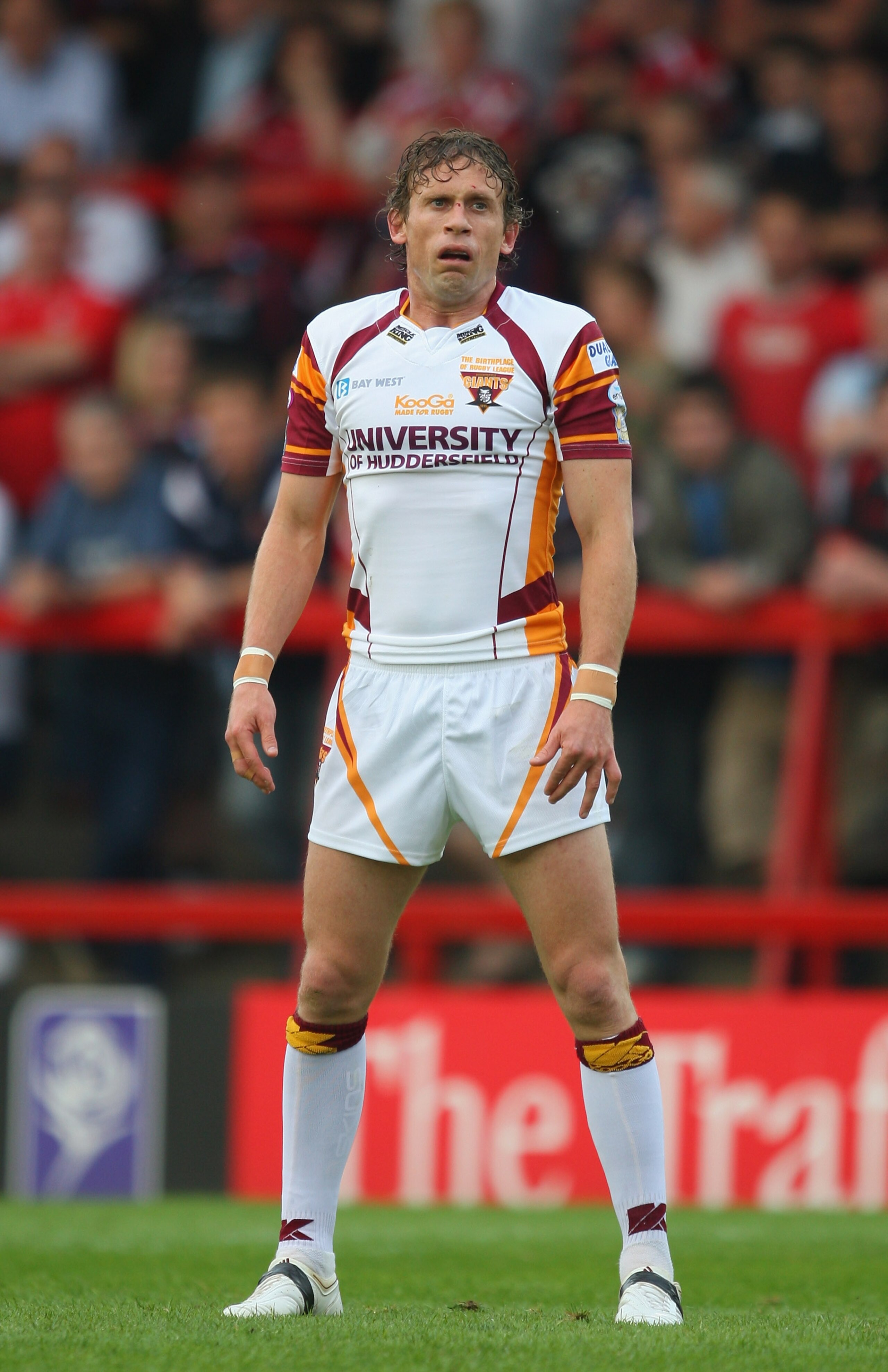 SALFORD, ENGLAND - JUNE 26:  Brett Hodgson of  Huddersfield Giants in action during the Super League match between Salford City Reds and Huddersfield Giants at The Willows Stadium on June 26, 2009 in Salford, England. (Photo by Mark Thompson/Getty Images)