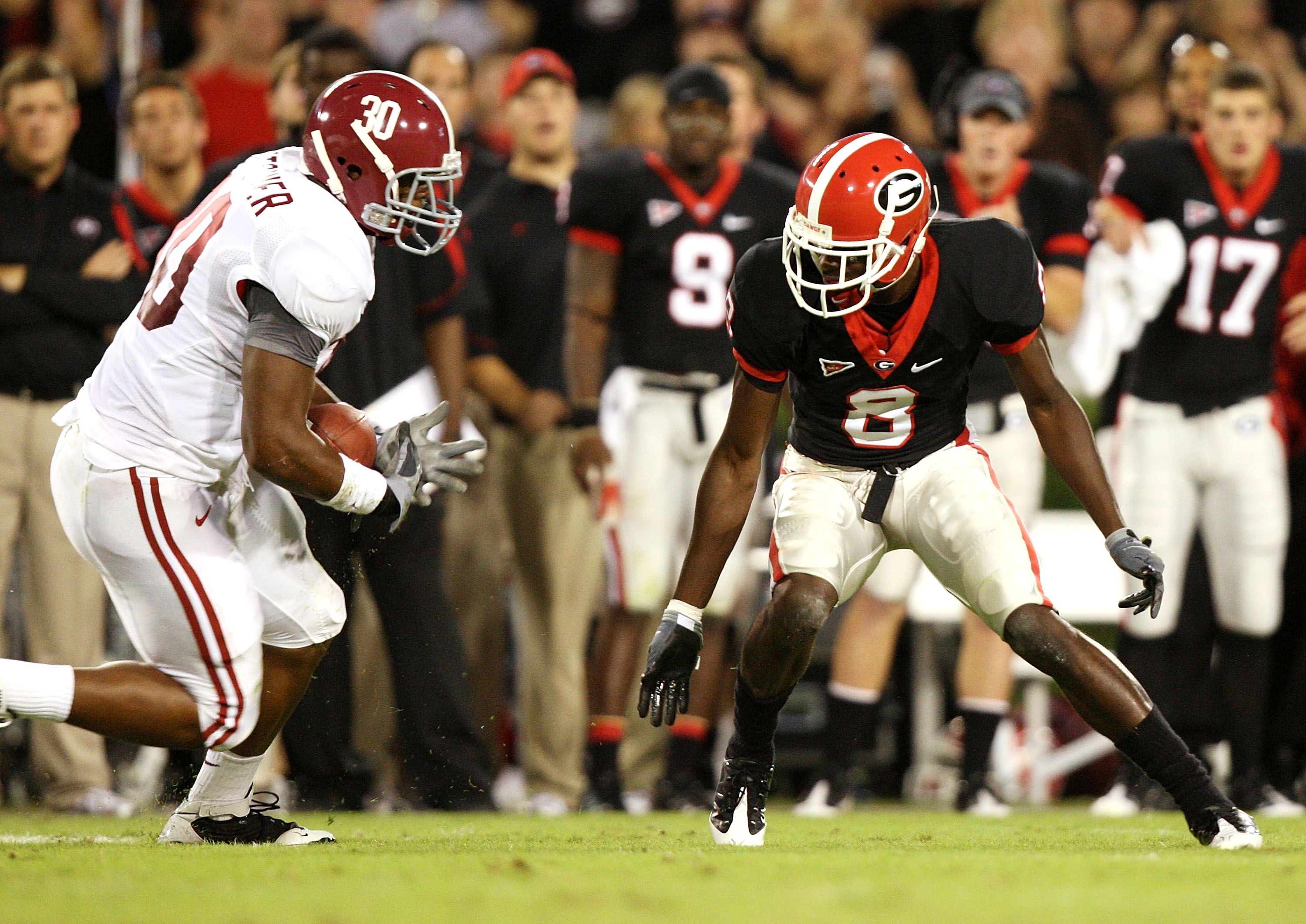 Georgia Bulldogs Jersey #8 A.J. Green Black College Football Alternate Game