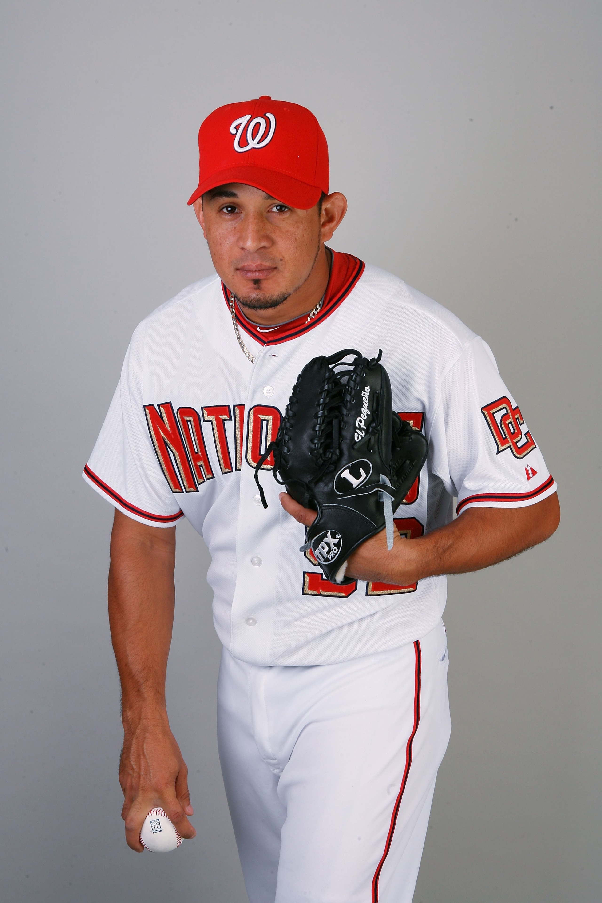 VIERA, FL - FEBRUARY 28:  Pitcher Joel Peralta #52 of the Washington Nationals poses during photo day at Space Coast Stadium on February 28, 2010 in Viera, Florida.  (Photo by Doug Benc/Getty Images)