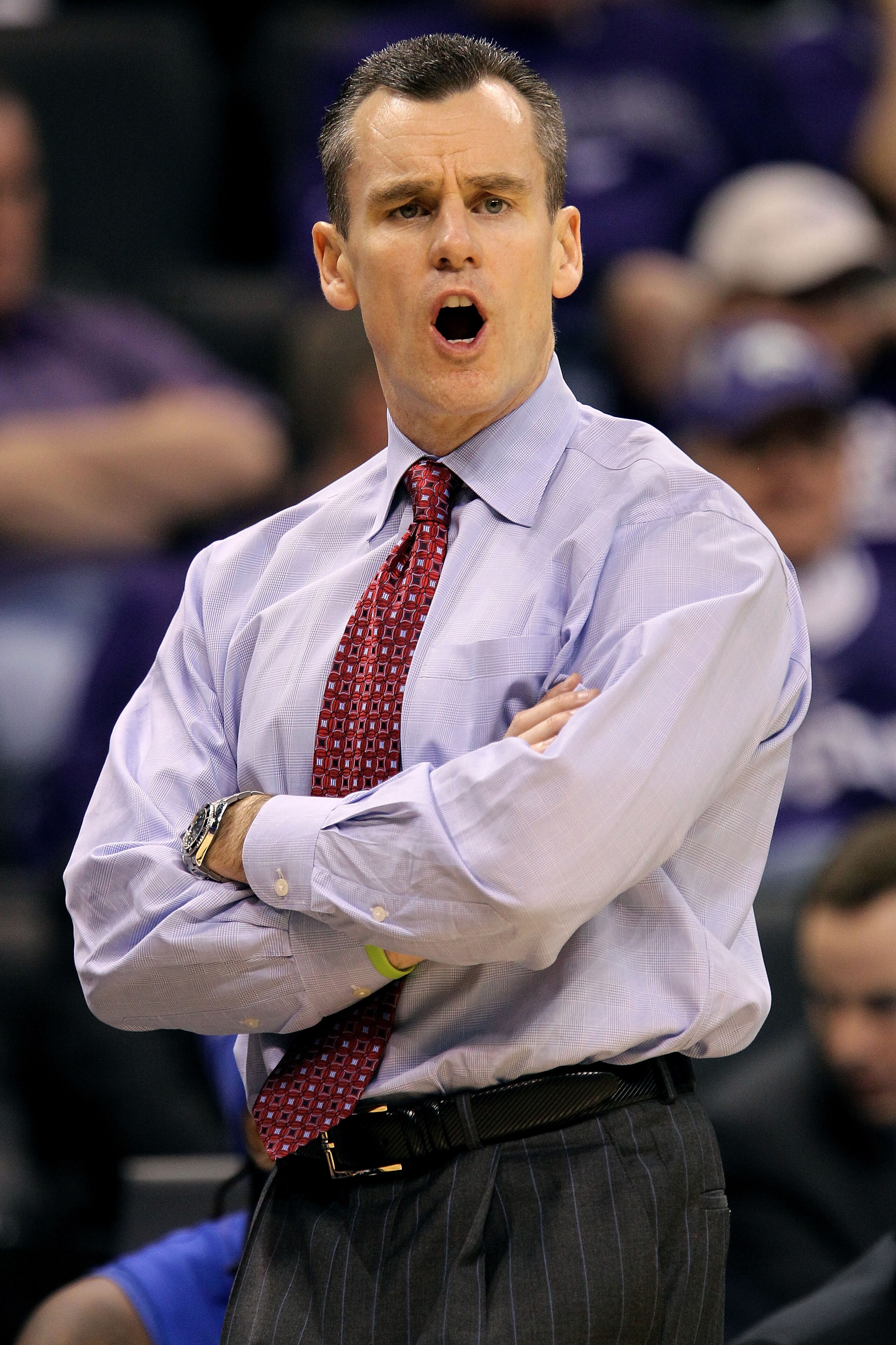 OKLAHOMA CITY - MARCH 18:  Head coach Billy Donovan of the Florida Gators reacts as he coaches against the BYU Cougars during the first round of the 2010 NCAA menï¿½s basketball tournament at Ford Center on March 18, 2010 in Oklahoma City, Oklahoma.  (Photo