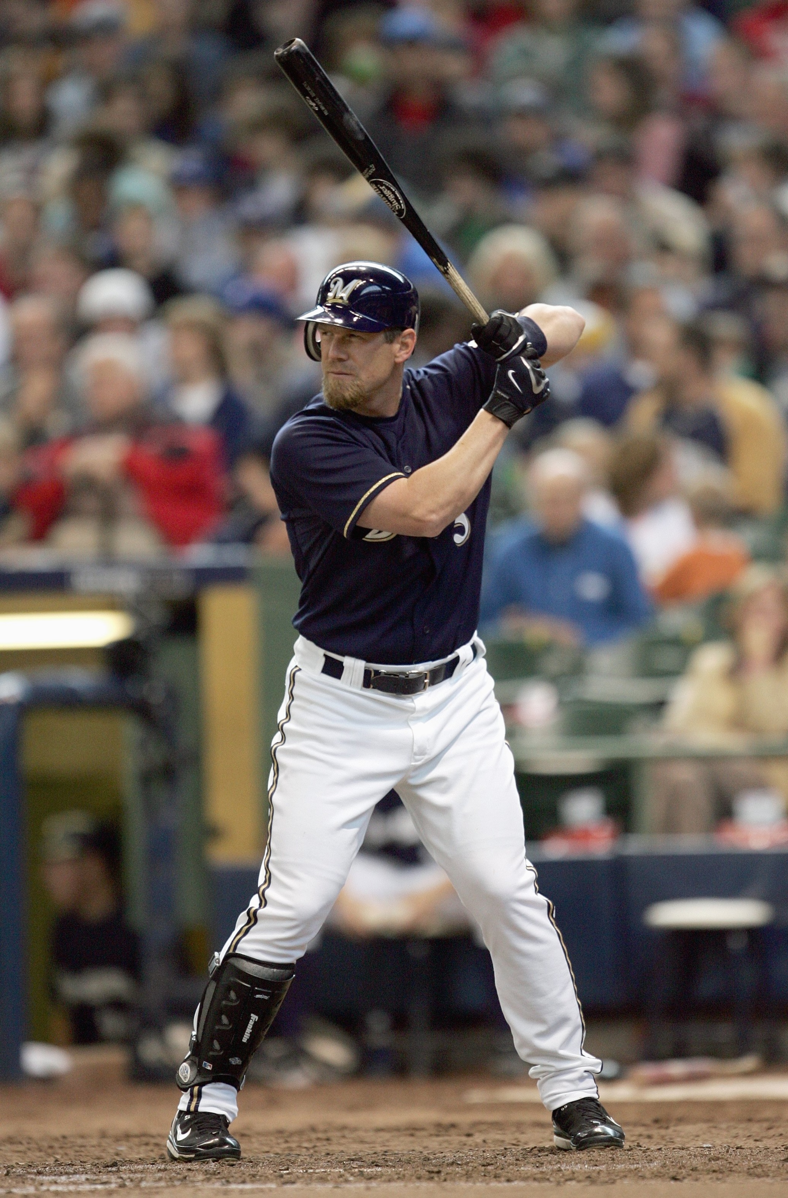 MILWAUKEE - MAY 20: Geoff Jenkins #5 of the Milwaukee Brewers stands ready at bat against the Minnesota Twins on May 20, 2007 at Miller Park in Milwaukee, Wisconsin. The Brewers defeated the Twins 6-5. (Photo by Jonathan Daniel/Getty Images) MILWAUKEE - MAY 20: Geoff Jenkins #5 of the Milwaukee Brewers stands ready at bat against the Minnesota Twins on May 20, 2007 at Miller Park in Milwaukee, Wisconsin. The Brewers defeated the Twins 6-5. (Photo by Jonathan Daniel/Getty Images)