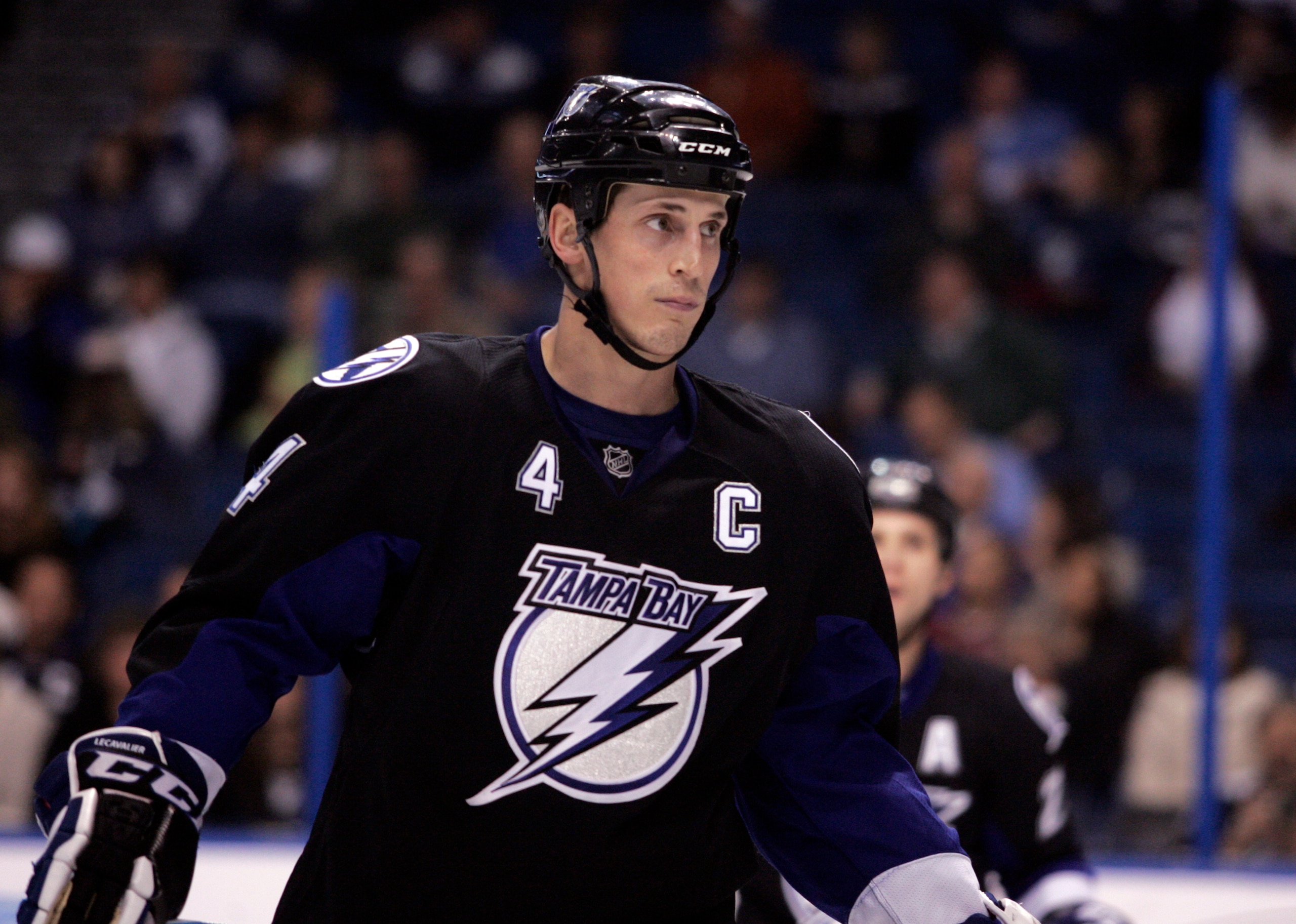 TAMPA, FL - JANUARY 25: Vincent Lecavalier #4 of the Tampa Bay Lightning skates against the Toronto Maple Leafs at St. Pete Times Forum on January 25, 2011 in Tampa, Florida. The Lightning defeated the Leafs 2-0. (Photo by Justin K. Aller/Getty Images) TAMPA, FL - JANUARY 25: Vincent Lecavalier #4 of the Tampa Bay Lightning skates against the Toronto Maple Leafs at St. Pete Times Forum on January 25, 2011 in Tampa, Florida. The Lightning defeated the Leafs 2-0. (Photo by Justin K. Aller/Getty Images)