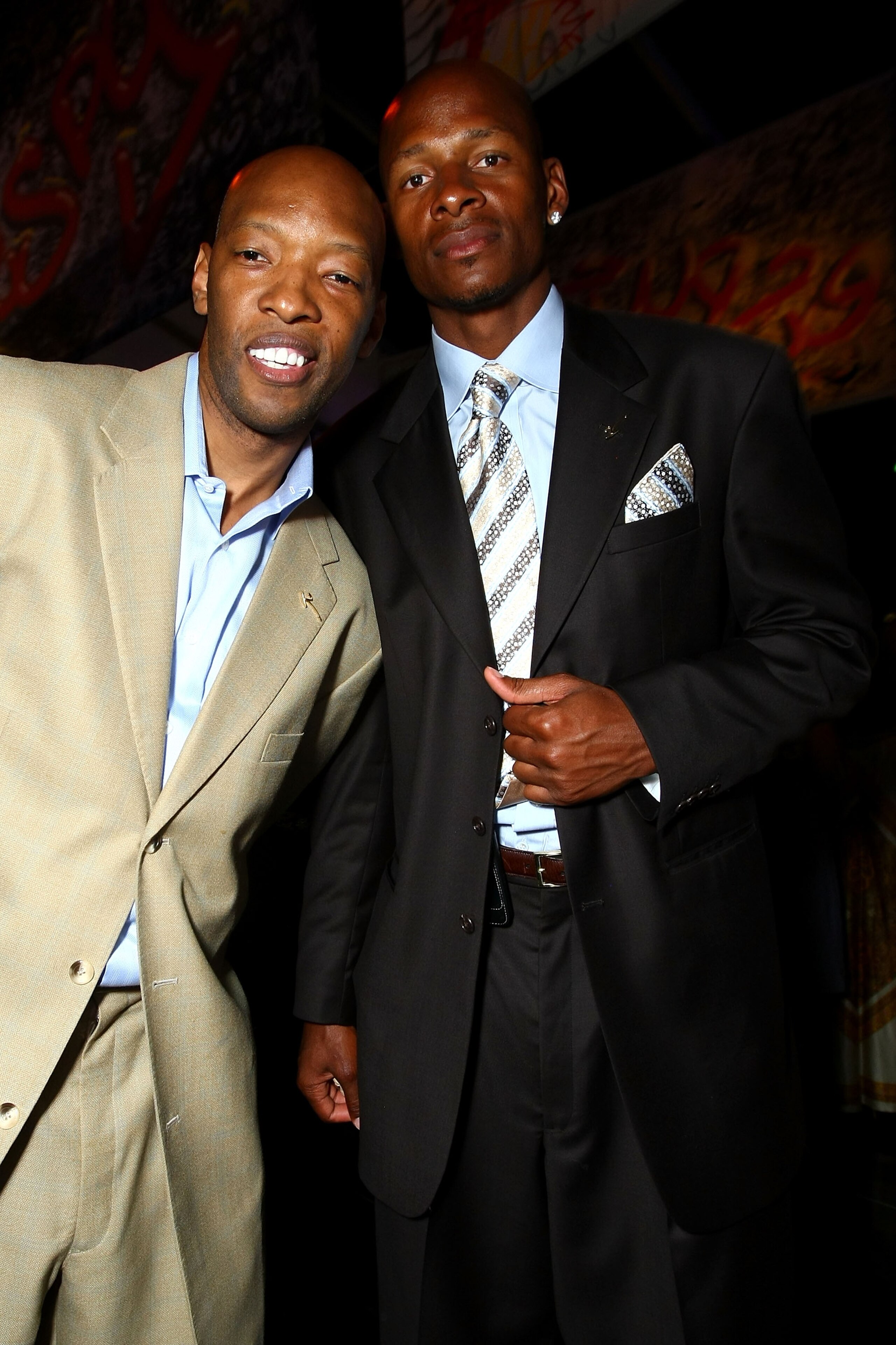 LOS ANGELES, CA - JULY 16:  NBA players Sam Cassell and Ray Allen pose at the 2008 ESPY Awards after party held at NOKIA Theatre L.A. LIVE on July 16, 2008 in Los Angeles, California.  The 2008 ESPYs will air on Sunday, July 20 at 9PM ET on ESPN.  (Photo