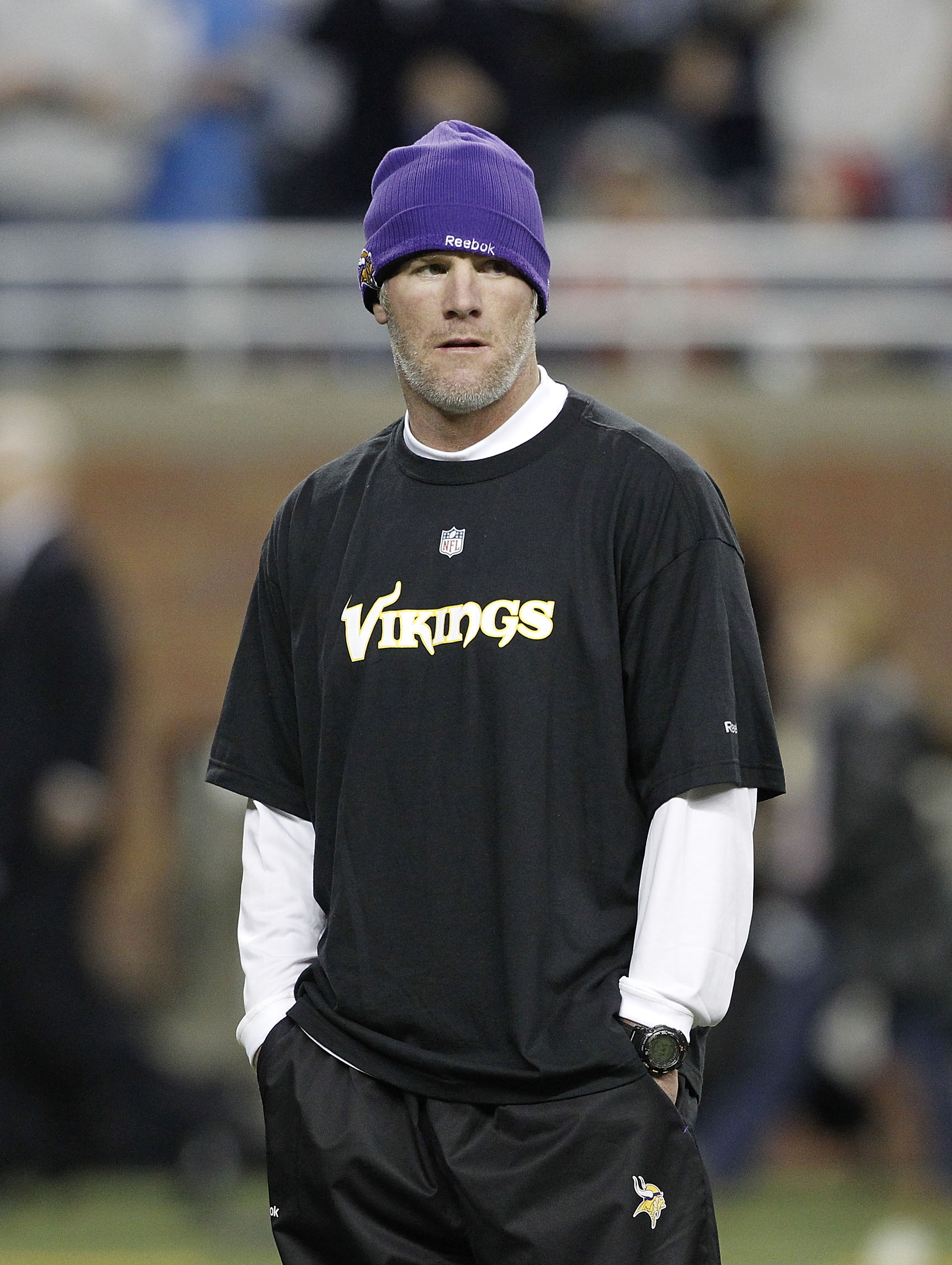 Reebok BRETT FAVRE Minnesota Vikings #4 On Field NFL Football