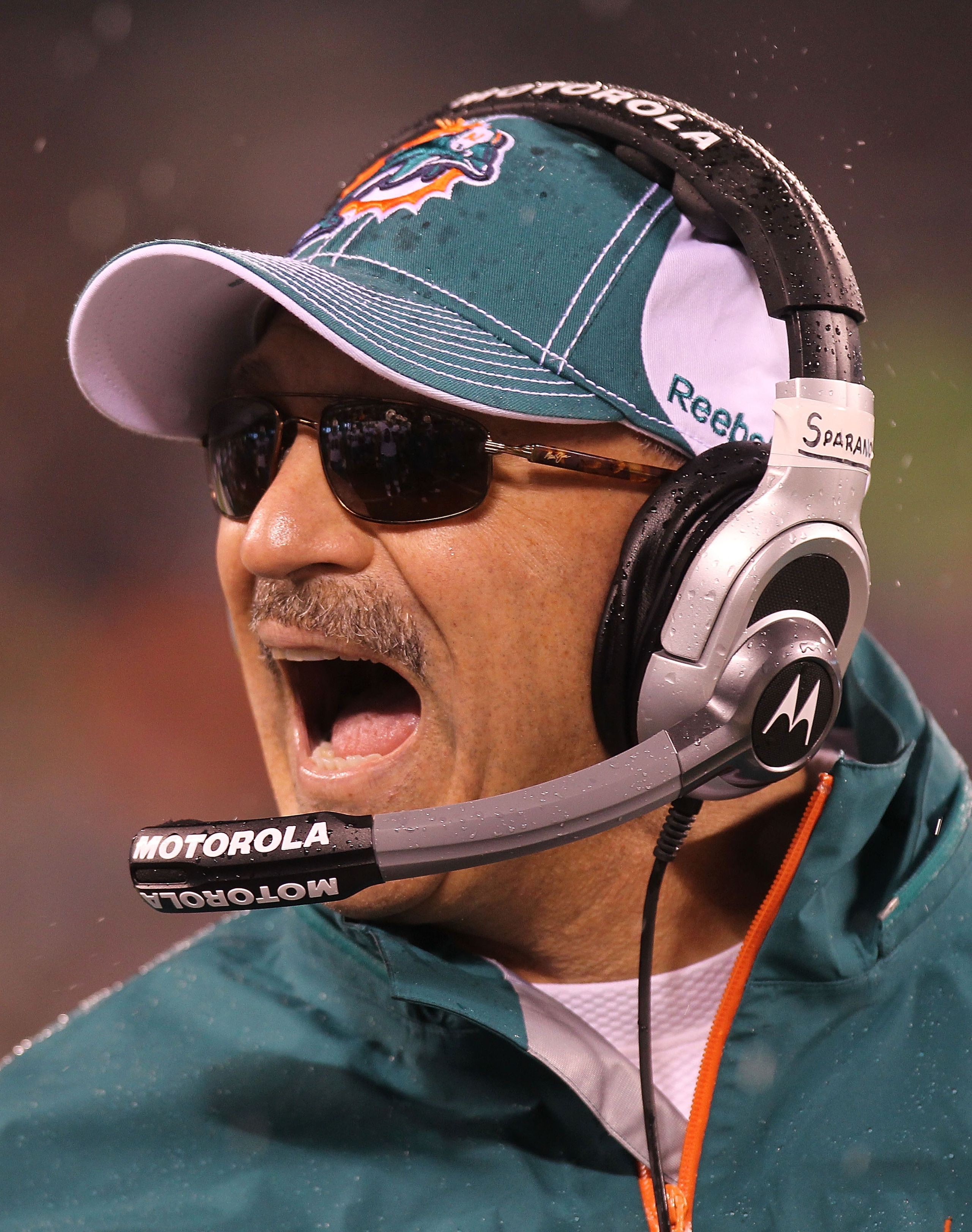 EAST RUTHERFORD, NJ - DECEMBER 12: Head coach of the Miami Dolphins, Tony Sparano on the sideline against the New York Jets at New Meadowlands Stadium on December 12, 2010 in East Rutherford, New Jersey. (Photo by Nick Laham/Getty Images) EAST RUTHERFORD, NJ - DECEMBER 12: Head coach of the Miami Dolphins, Tony Sparano on the sideline against the New York Jets at New Meadowlands Stadium on December 12, 2010 in East Rutherford, New Jersey. (Photo by Nick Laham/Getty Images)