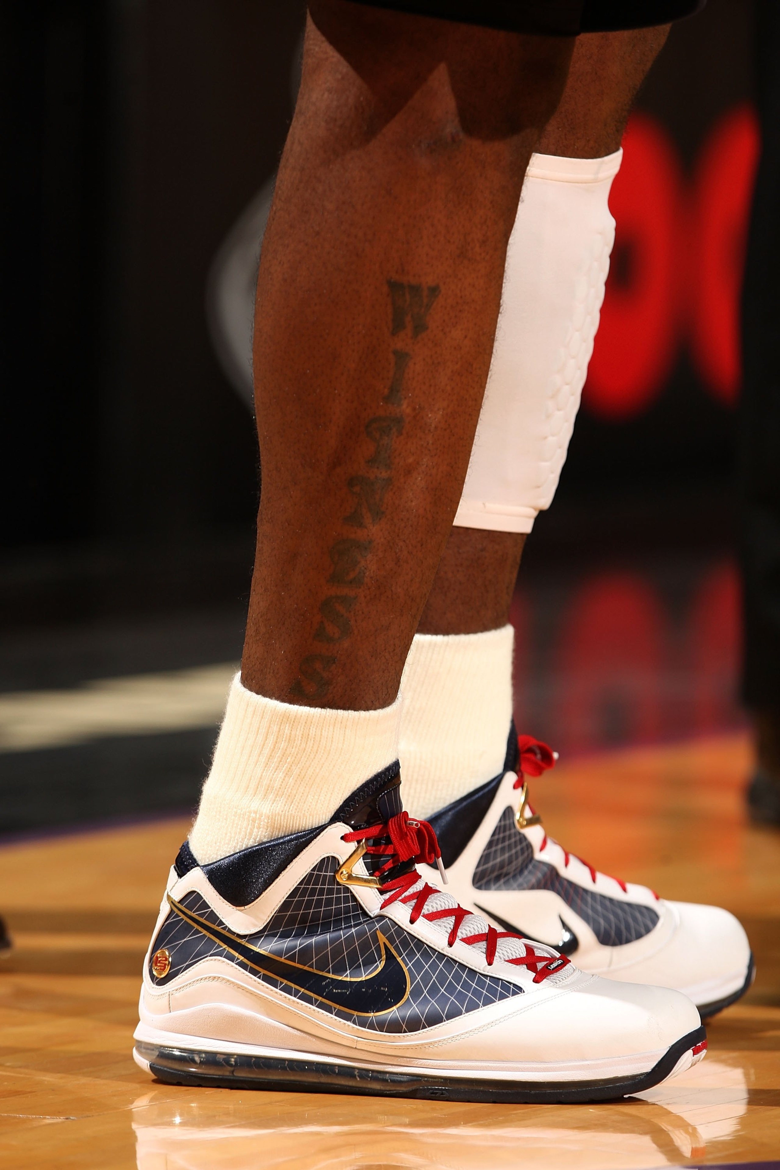 SACRAMENTO, CA - DECEMBER 23:  A detail of the shoes of LeBron James #23 of the Cleveland Cavaliers against the Sacramento Kings during an NBA game at ARCO Arena on December 23, 2009 in Sacramento, California.  NOTE TO USER: User expressly acknowledges an