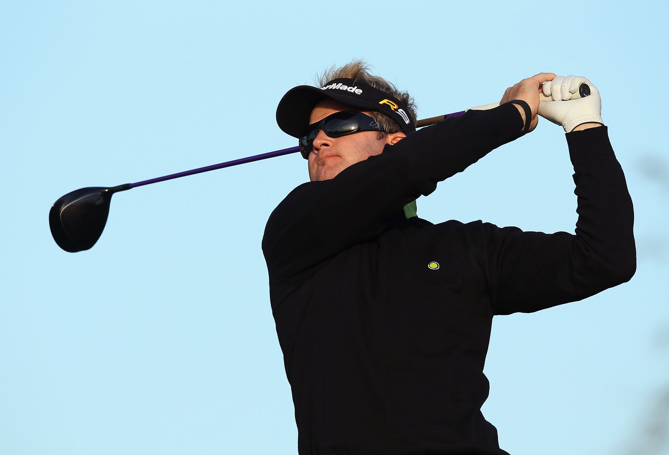 SCOTTSDALE, AZ - FEBRUARY 05:  Brian Gay hits a tee shot on the third hole during the third round of the Waste Management Phoenix Open at TPC Scottsdale on February 5, 2011 in Scottsdale, Arizona.  (Photo by Christian Petersen/Getty Images)