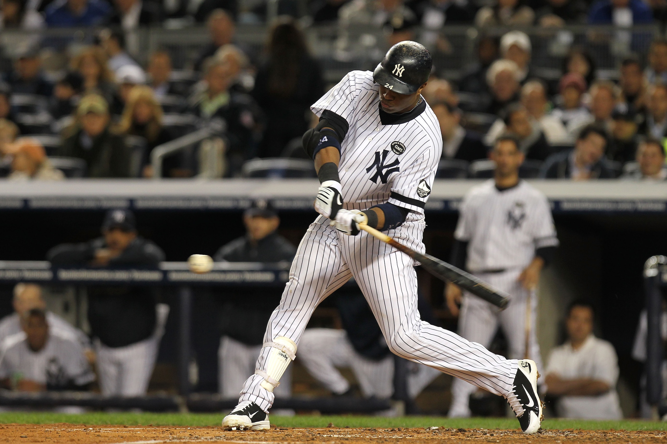 NEW YORK - OCTOBER 18: Robinson Cano #24 of the New York Yankees bats against the Texas Rangers in Game Three of the ALCS during the 2010 MLB Playoffs at Yankee Stadium on October 18, 2010 in New York, New York. (Photo by Nick Laham/Getty Images) NEW YORK - OCTOBER 18: Robinson Cano #24 of the New York Yankees bats against the Texas Rangers in Game Three of the ALCS during the 2010 MLB Playoffs at Yankee Stadium on October 18, 2010 in New York, New York. (Photo by Nick Laham/Getty Images)