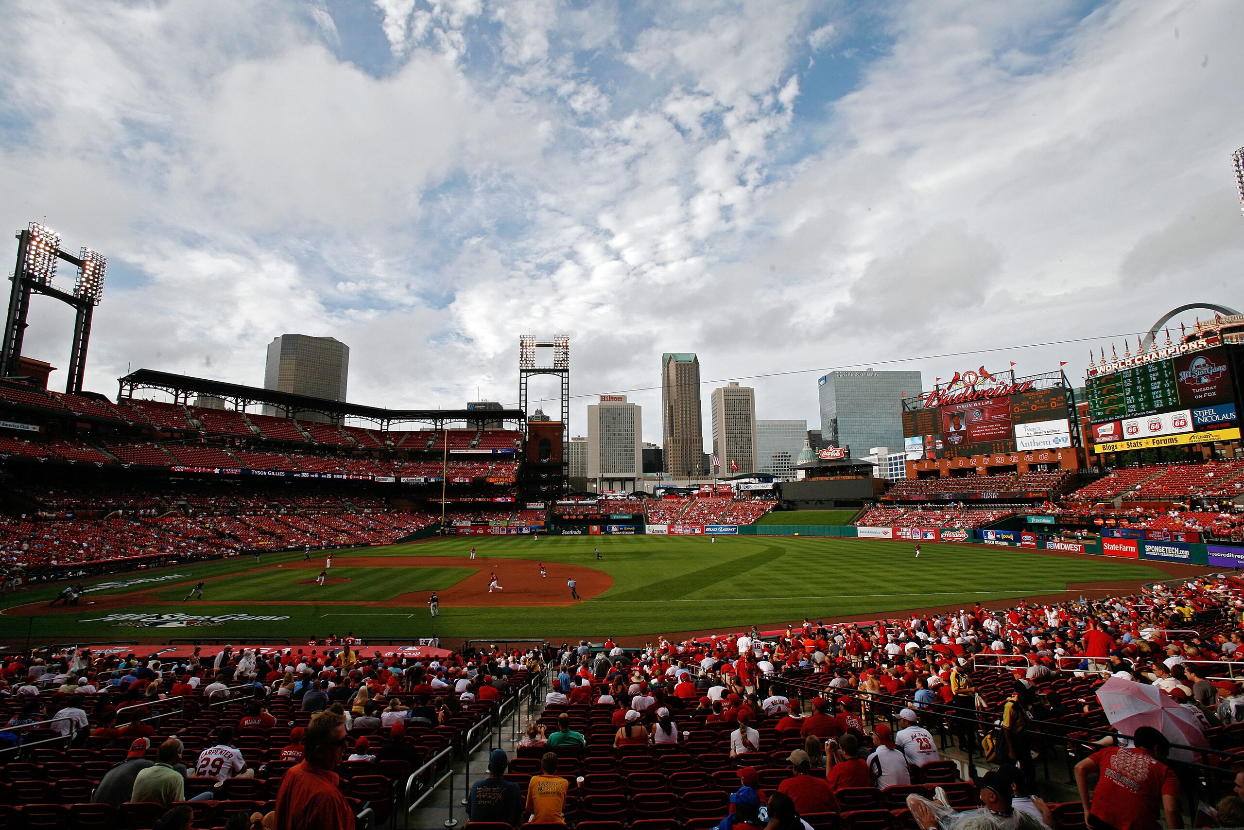 ST LOUIS, MO - JULY 12:  U.S. Futures All-Star play against the World Futures All-Star during the 2009 XM All-Star Futures Game at Busch Stadium on July 12, 2009 the in St. Louis, Missouri.  (Photo by Dilip Vishwanat/Getty Images)