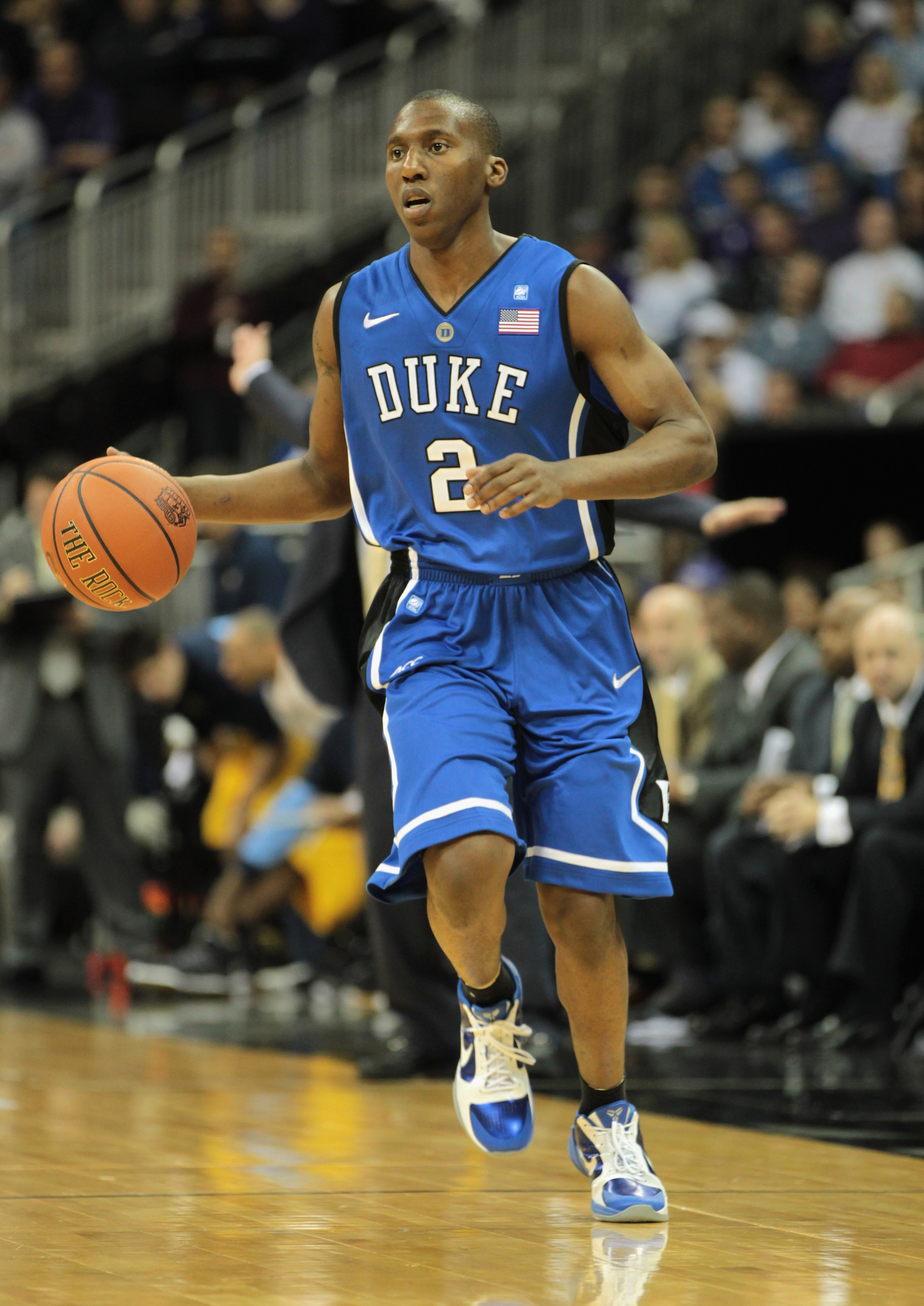KANSAS CITY, MO - NOVEMBER 22:  Nolan Smith #2 of the Duke Blue Devils in action during the CBE Classic game against the Marquette Golden Eagles on November 22, 2010 at the Sprint Center in Kansas City, Missouri.  (Photo by Jamie Squire/Getty Images)