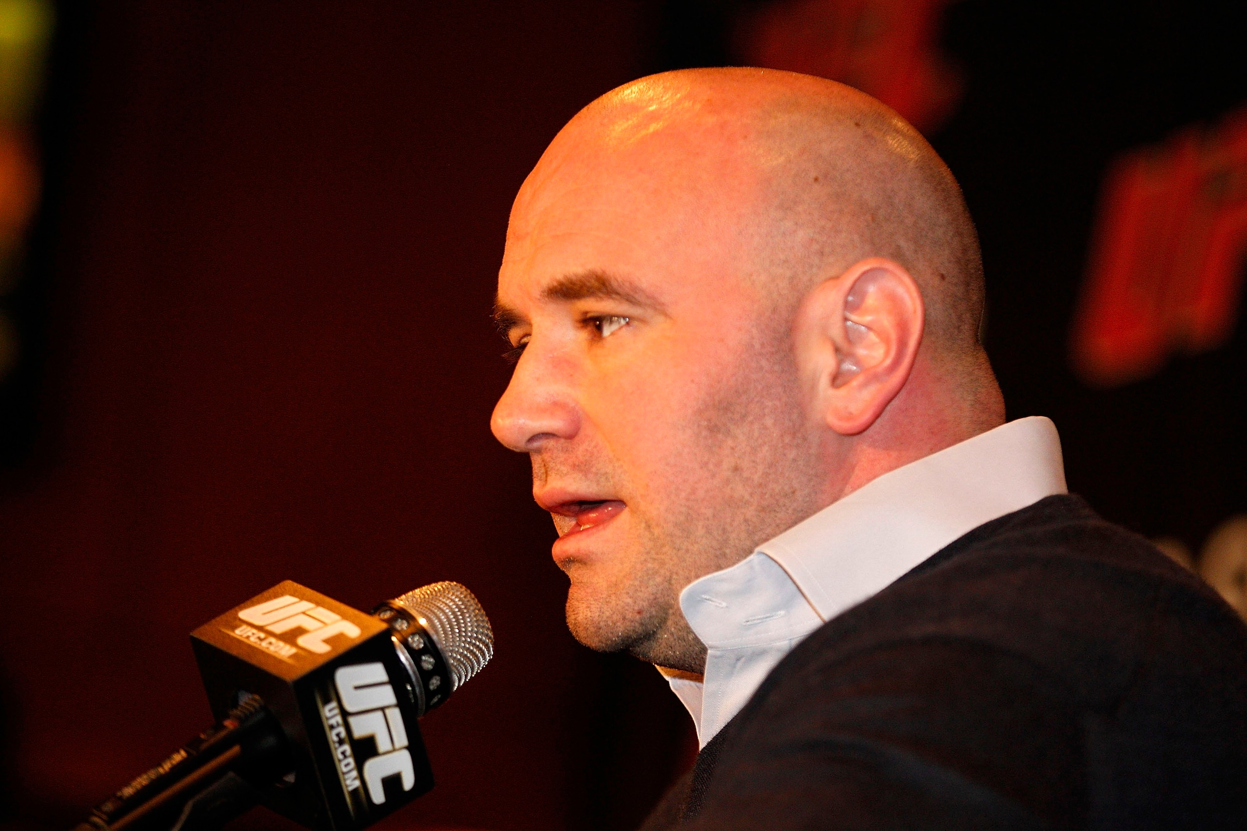 NEW YORK, NY - JANUARY 13:  Dana White, UFC President, speaks during a press conference to announce commitment to bring UFC to Madison Square Garden and New York State at Madison Square Garden on January 13, 2011 in New York City.  (Photo by Michael Cohen