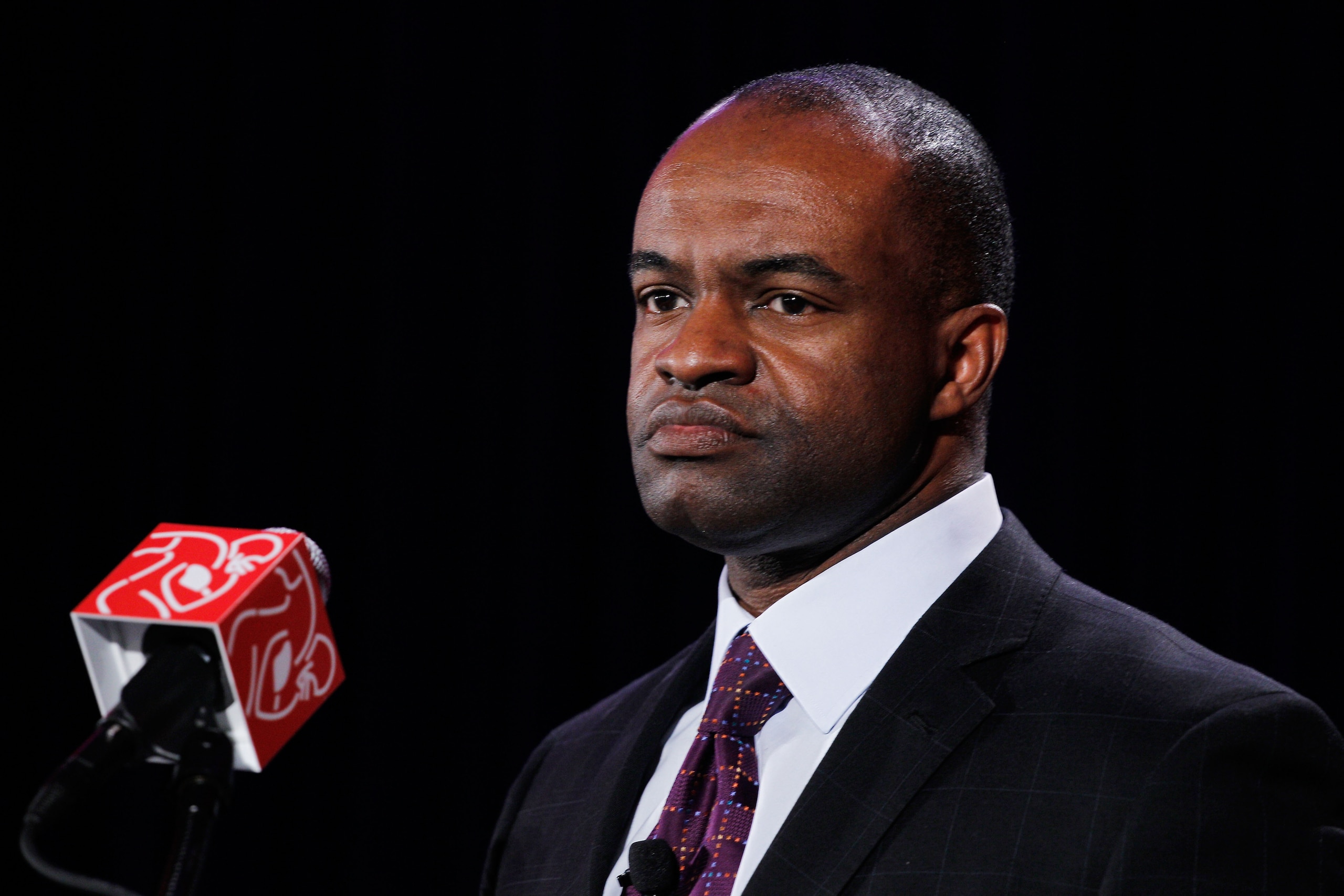 DALLAS, TX - FEBRUARY 03:  NFLPA executive director DeMaurice Smith speaks during the NFL Players Association press conference at the Super Bowl XLV media center on February 3, 2011 in Dallas, Texas. The Green Bay Packers will play the Pittsburgh Steelers