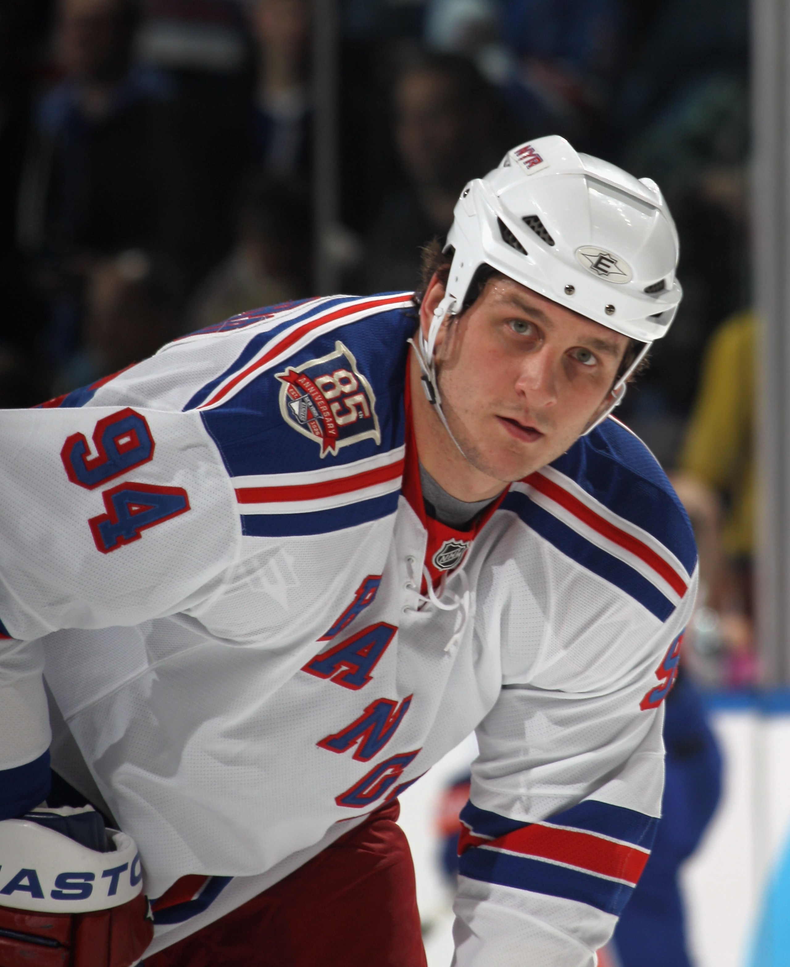UNIONDALE, NY - DECEMBER 02: Derek Boogaard #94 of the New York Rangers skates against the New York Islanders at the Nassau Coliseum on December 2, 2010 in Uniondale, New York. (Photo by Bruce Bennett/Getty Images) UNIONDALE, NY - DECEMBER 02: Derek Boogaard #94 of the New York Rangers skates against the New York Islanders at the Nassau Coliseum on December 2, 2010 in Uniondale, New York. (Photo by Bruce Bennett/Getty Images)
