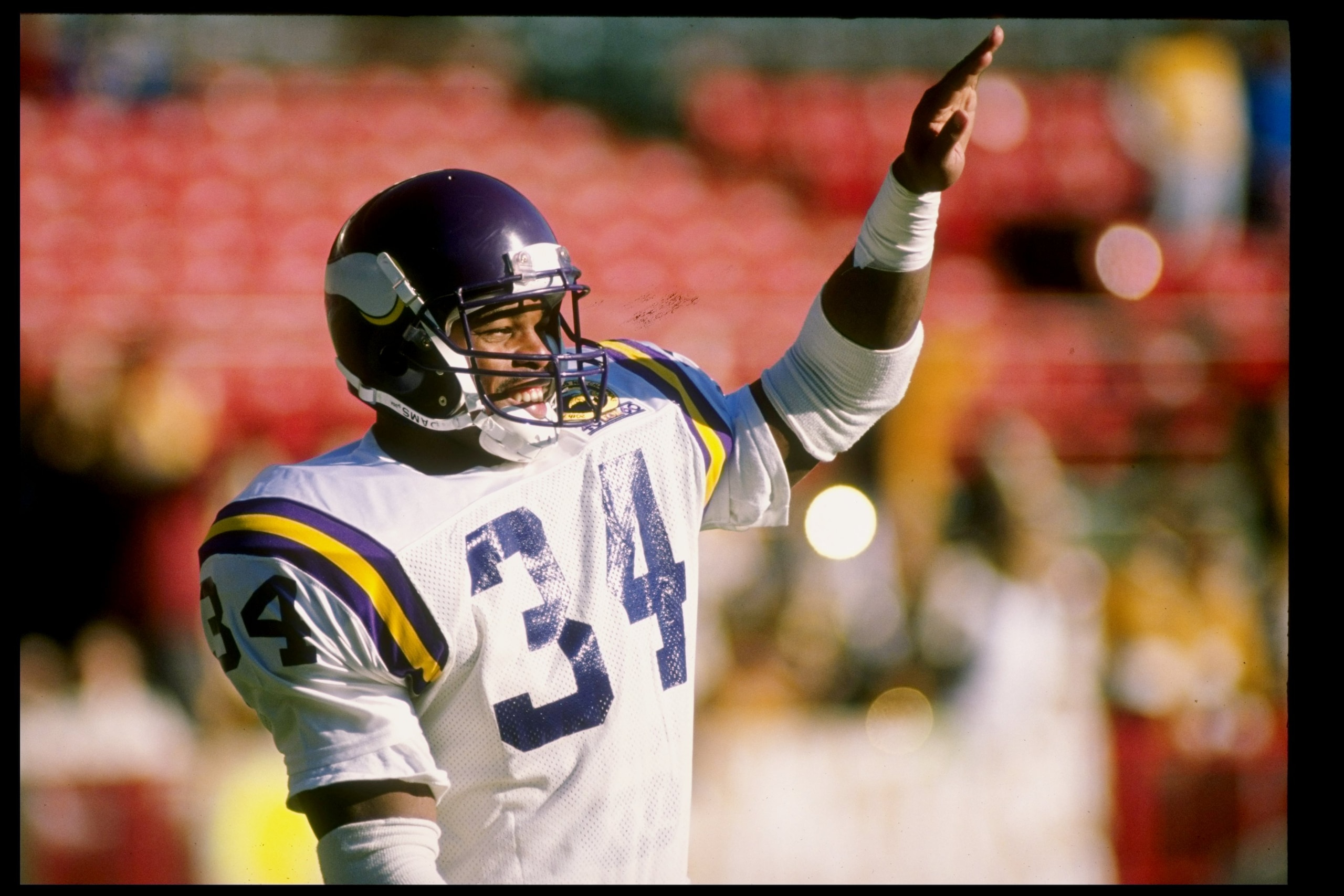 26 Nov 1989: Running back Herschel Walker of the Minnesota Vikings looks on during a game against the Green Bay Packers at Lambeau Field in Green Bay, Wisconsin. The Packers won the game 20-19.