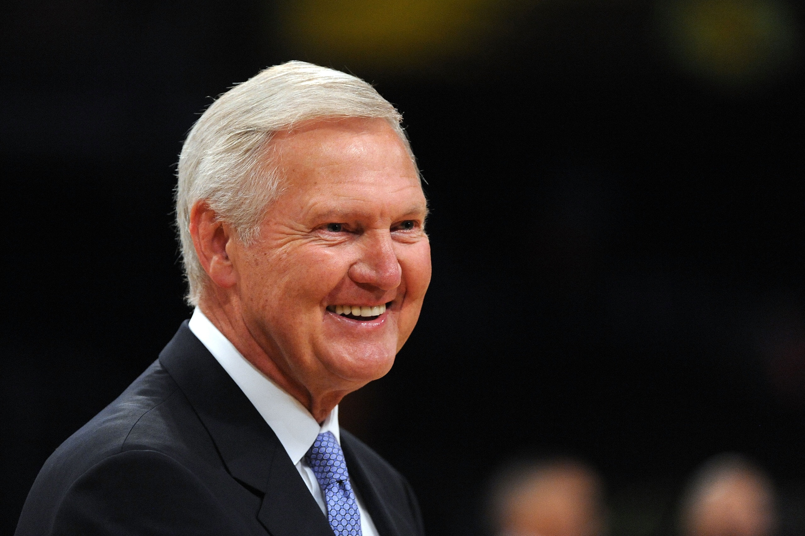 LOS ANGELES, CA - JUNE 03: Former Lakers player and Genral Manager Jerry west looks on as the Boston Celtics play the Los Angeles Lakers in Game One of the 2010 NBA Finals at Staples Center on June 3, 2010 in Los Angeles, California. NOTE TO USER: User LOS ANGELES, CA - JUNE 03: Former Lakers player and Genral Manager Jerry west looks on as the Boston Celtics play the Los Angeles Lakers in Game One of the 2010 NBA Finals at Staples Center on June 3, 2010 in Los Angeles, California. NOTE TO USER: User