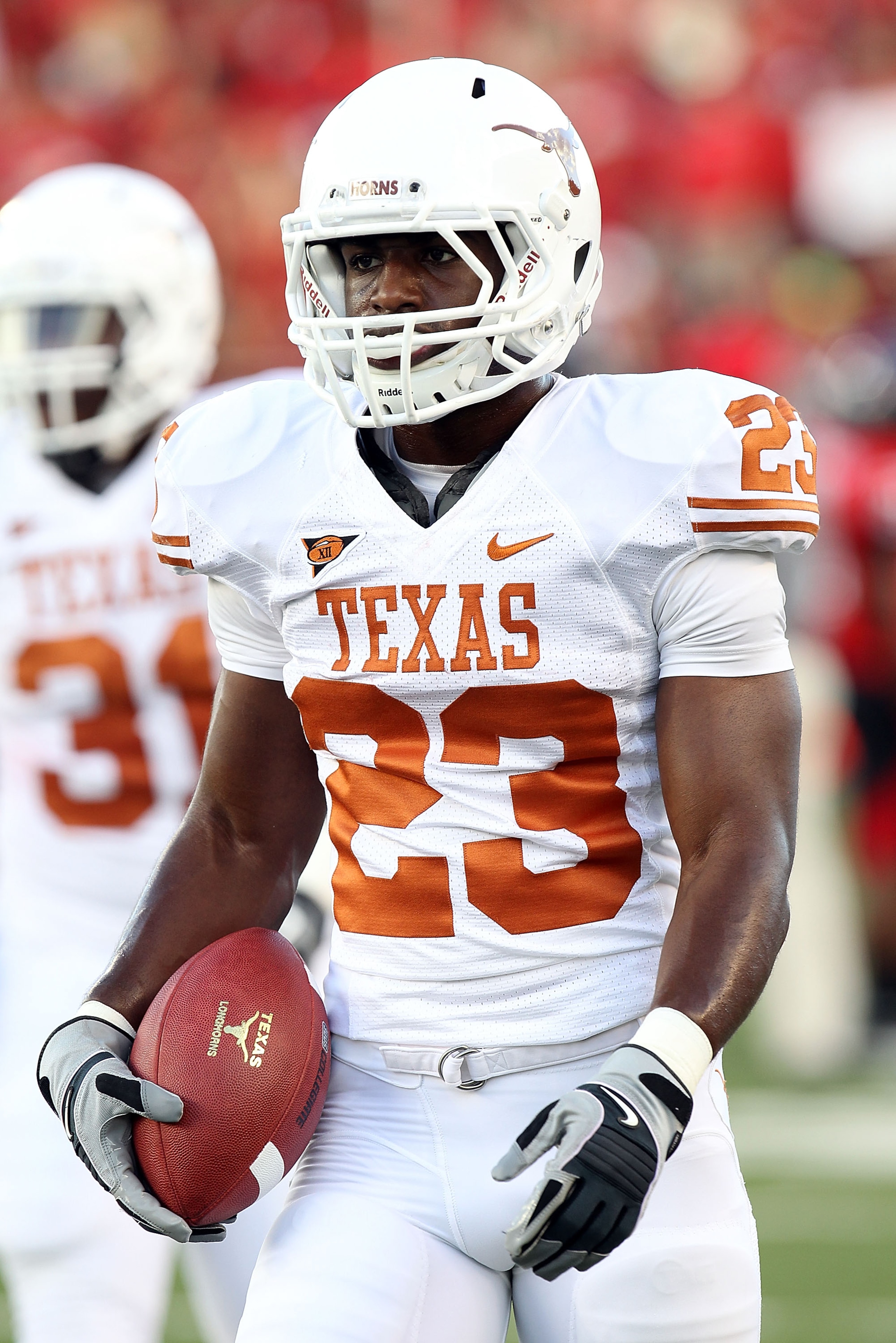 LUBBOCK, TX - SEPTEMBER 18: Tre' Newton #23 of the Texas Longhorns at Jones AT&T Stadium on September 18, 2010 in Lubbock, Texas. (Photo by Ronald Martinez/Getty Images) LUBBOCK, TX - SEPTEMBER 18: Tre' Newton #23 of the Texas Longhorns at Jones AT&T Stadium on September 18, 2010 in Lubbock, Texas. (Photo by Ronald Martinez/Getty Images)