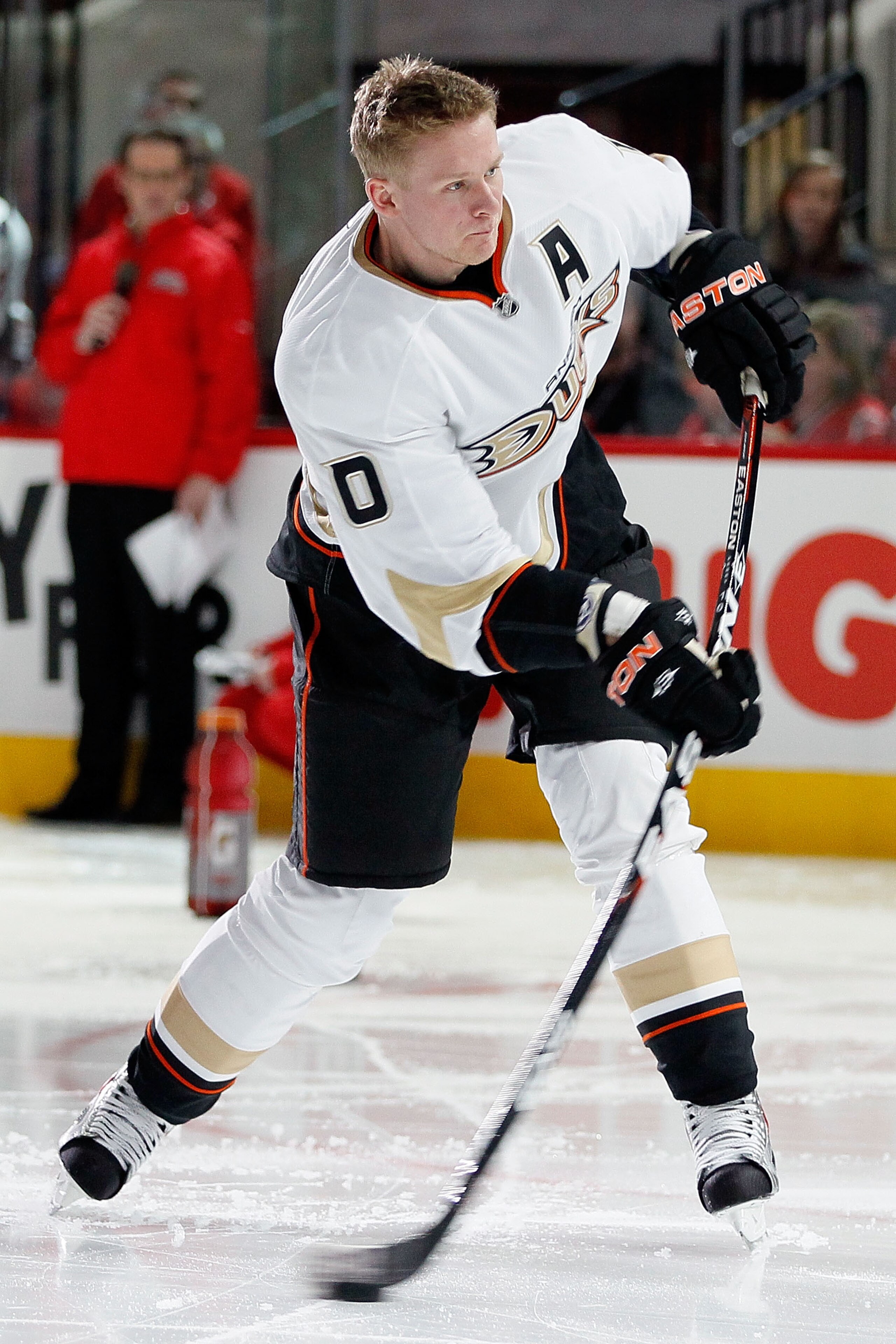 RALEIGH, NC - JANUARY 29:  Corey Perry #10 of the Anaheim Ducks competes during the Honda NHL SuperSkills competition part of 2011 NHL All-Star Weekend at the RBC Center on January 29, 2011 in Raleigh, North Carolina.  (Photo by Kevin C. Cox/Getty Images)