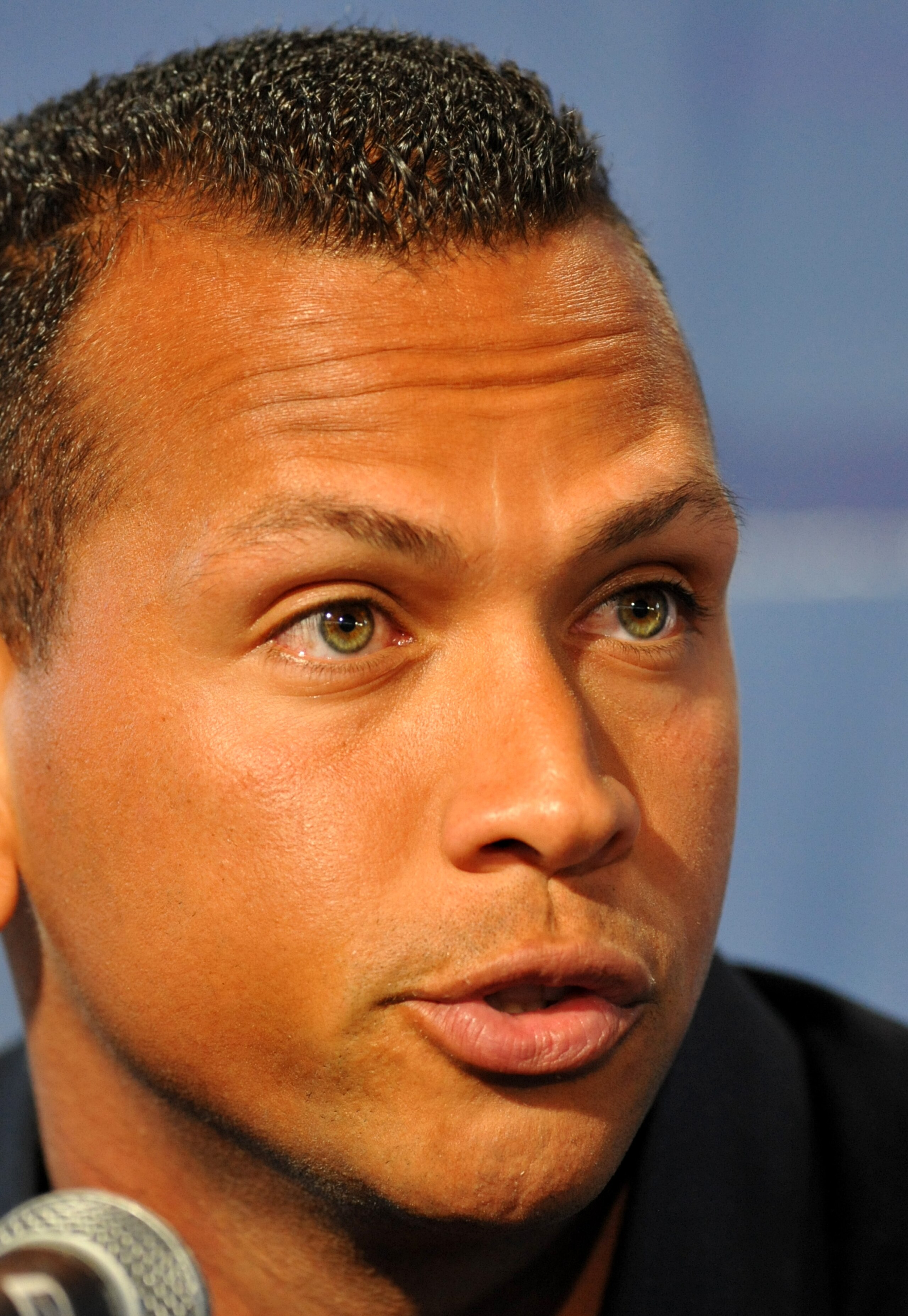TAMPA - FEBRUARY 17: Infielder Alex Rodriguez of the New York Yankees talks during a press conference February 17, 2008 at the George M. Steinbrenner Field in Tampa, Florida. The Yankees third baseman admitted to taking a substance known as 'boli' acquire