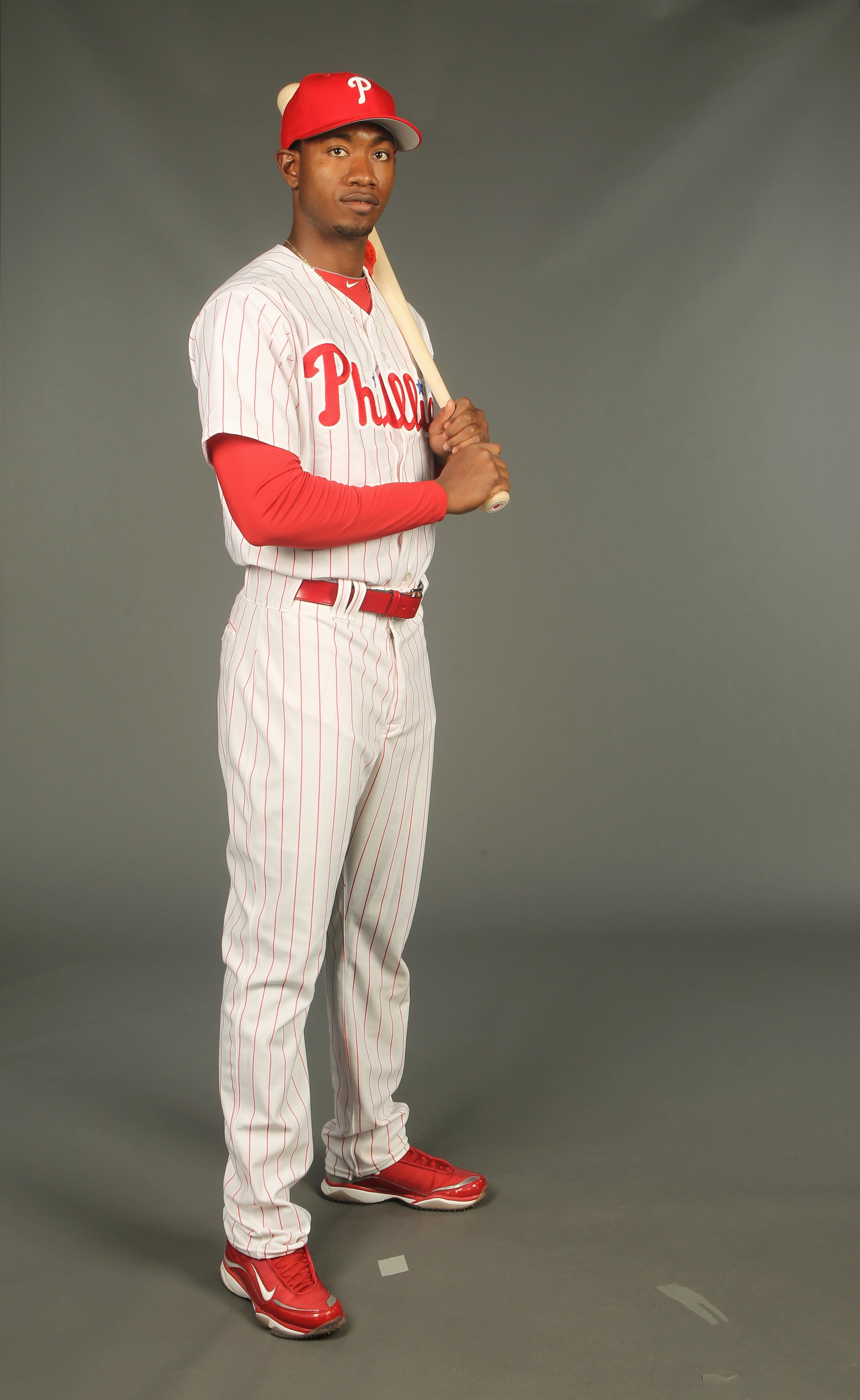 CLEARWATER, FL - FEBRUARY 24: Dominic Brown #78 of the Philadelphia Phillies poses for a photo during Spring Training Media Photo Day at Bright House Networks Field on February 24, 2010 in Clearwater, Florida. (Photo by Nick Laham/Getty Images) CLEARWATER, FL - FEBRUARY 24: Dominic Brown #78 of the Philadelphia Phillies poses for a photo during Spring Training Media Photo Day at Bright House Networks Field on February 24, 2010 in Clearwater, Florida. (Photo by Nick Laham/Getty Images)