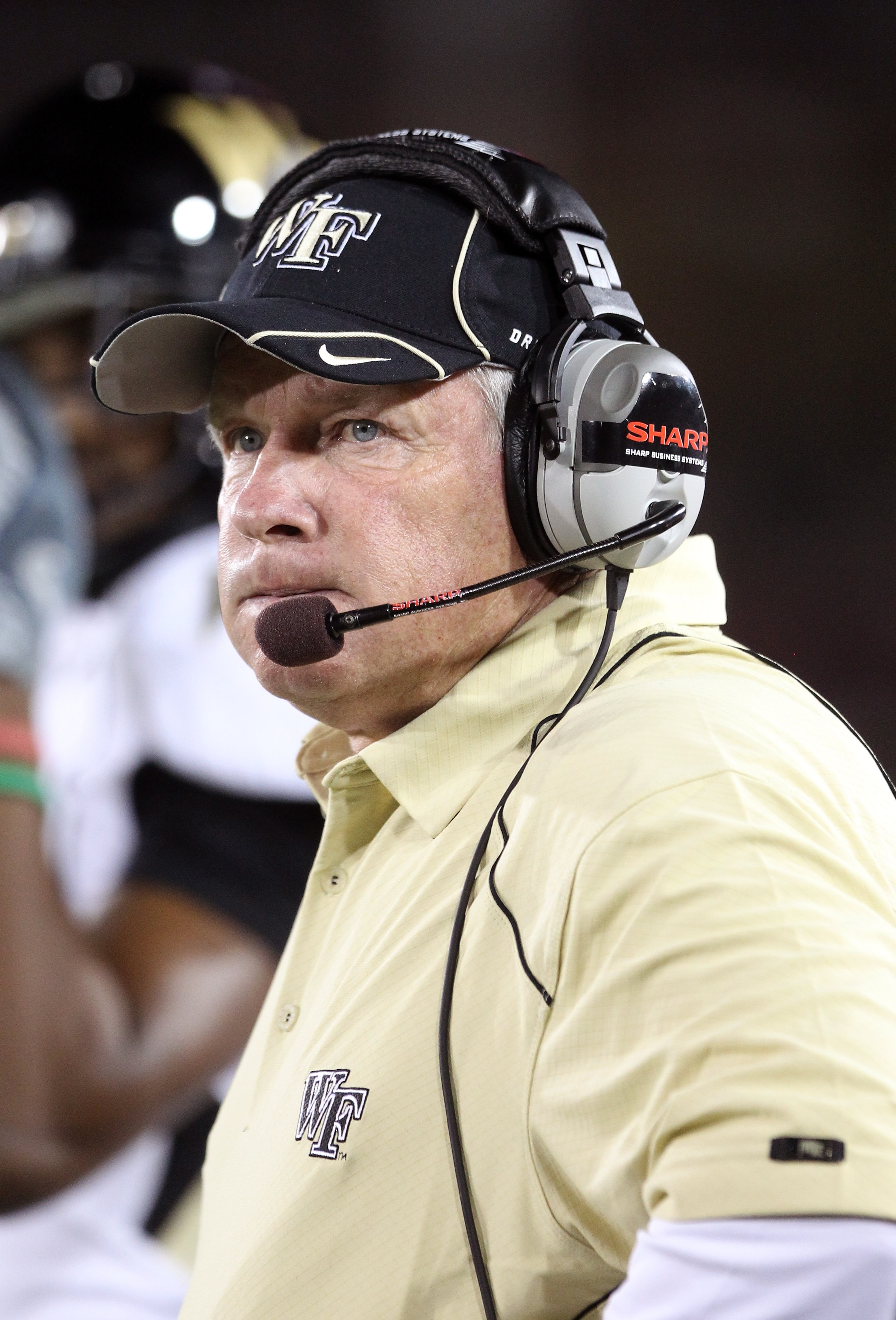 PALO ALTO, CA - SEPTEMBER 18: Head coach Jim Grobe of the Wake Forest Demon Deacons watches his team play the Stanford Cardinal at Stanford Stadium on September 18, 2010 in Palo Alto, California. (Photo by Ezra Shaw/Getty Images) PALO ALTO, CA - SEPTEMBER 18: Head coach Jim Grobe of the Wake Forest Demon Deacons watches his team play the Stanford Cardinal at Stanford Stadium on September 18, 2010 in Palo Alto, California. (Photo by Ezra Shaw/Getty Images)
