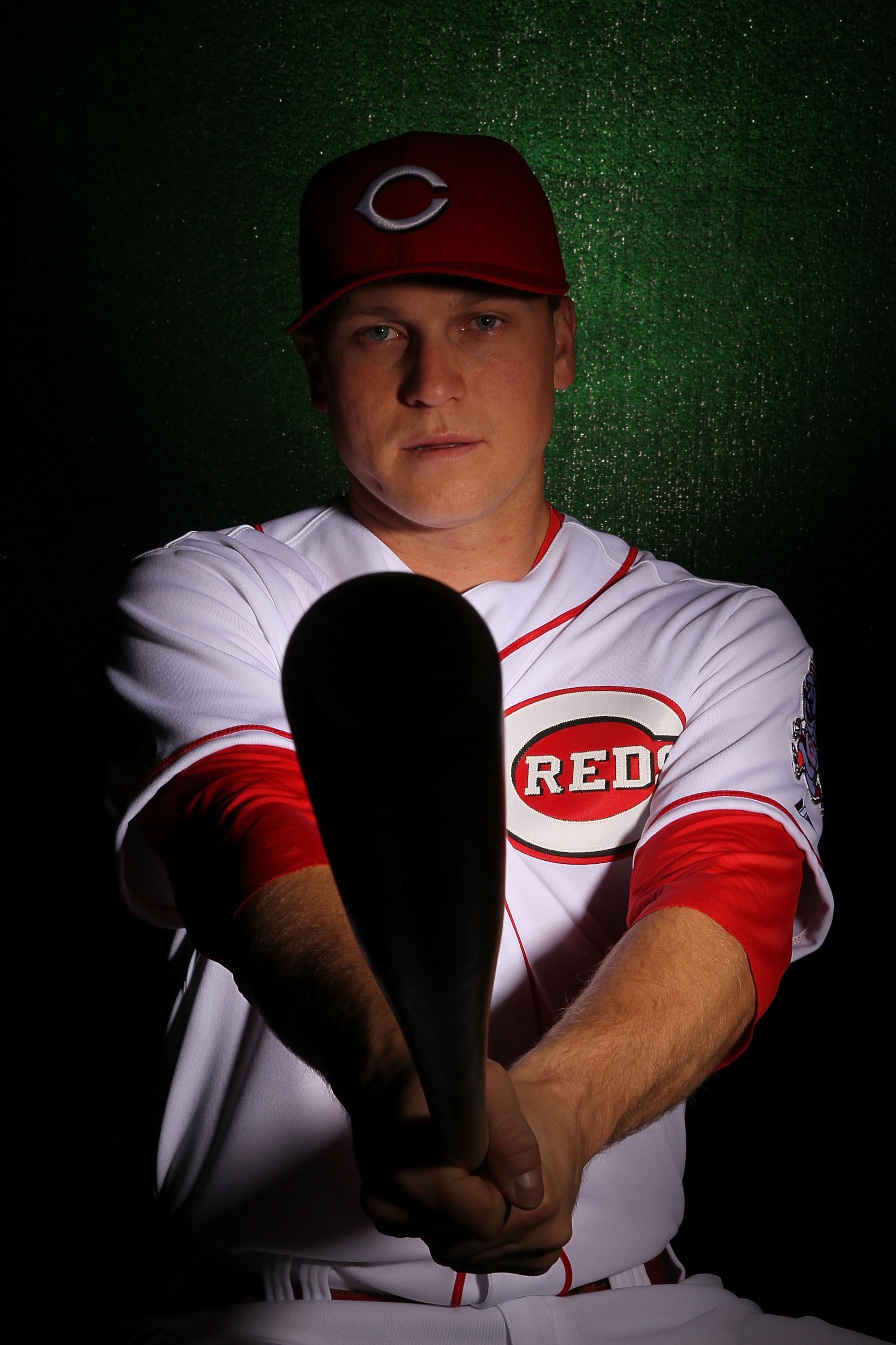 GOODYEAR, AZ - FEBRUARY 24:  Chris Valaika of the Cincinnati Reds poses during media photo day on February 24, 2010 at the Cincinnati Reds Player Development Complex in Goodyear, Arizona.  (Photo by Jed Jacobsohn/Getty Images)