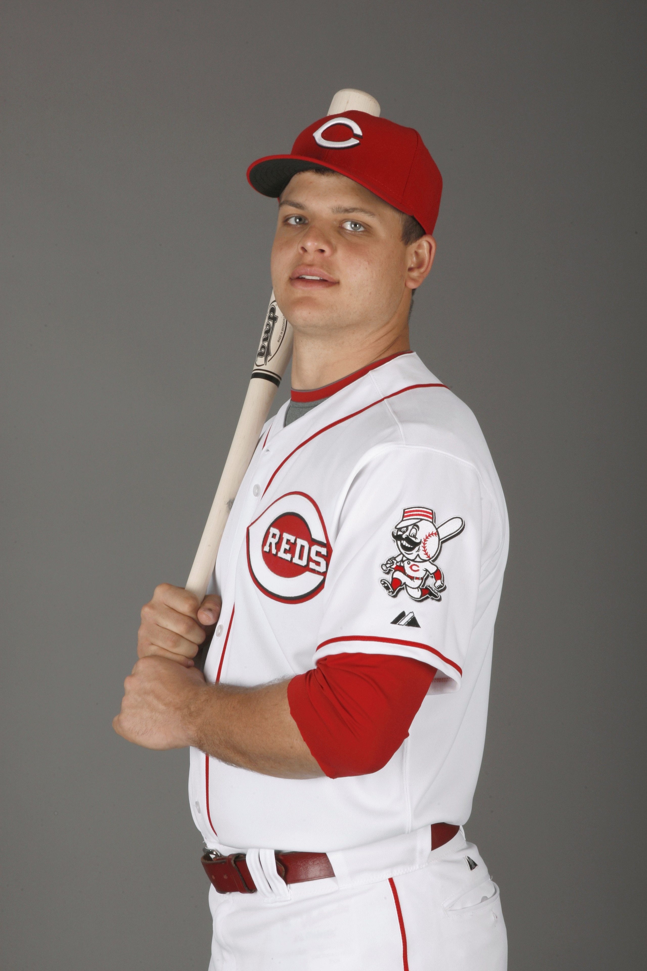 SARASOTA, FL - FEBRUARY 18:  Devin Mesoraco #85 of the Cincinnati Reds poses for a photo during Spring Training Photo day on February 18, 2009 at the Cincinnati Reds training facility in Sarasota, Florida.  (Photo by Chris Graythen/Getty Images)
