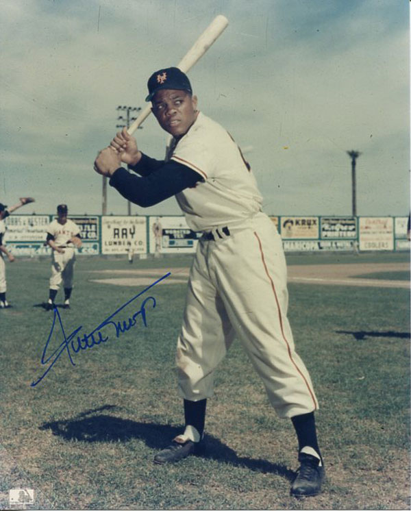 Willie Mays Signed Photo 8x10 Baseball NY Giants Say Hey Autograph