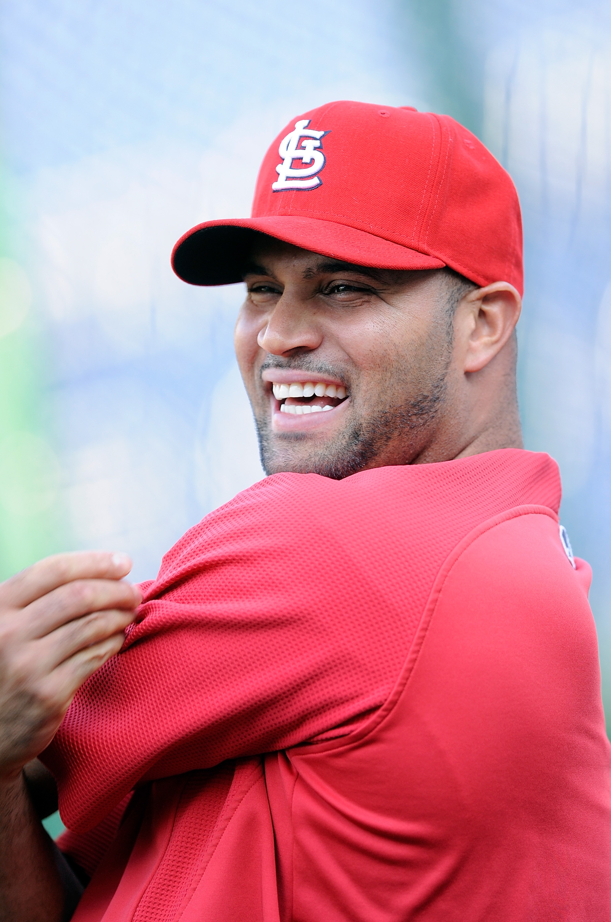 WASHINGTON - AUGUST 26: Albert Pujols #5 of the St. Louis Cardinals warms up before the game against the Washington Nationals at Nationals Park on August 26, 2010 in Washington, DC. (Photo by Greg Fiume/Getty Images) WASHINGTON - AUGUST 26: Albert Pujols #5 of the St. Louis Cardinals warms up before the game against the Washington Nationals at Nationals Park on August 26, 2010 in Washington, DC. (Photo by Greg Fiume/Getty Images)