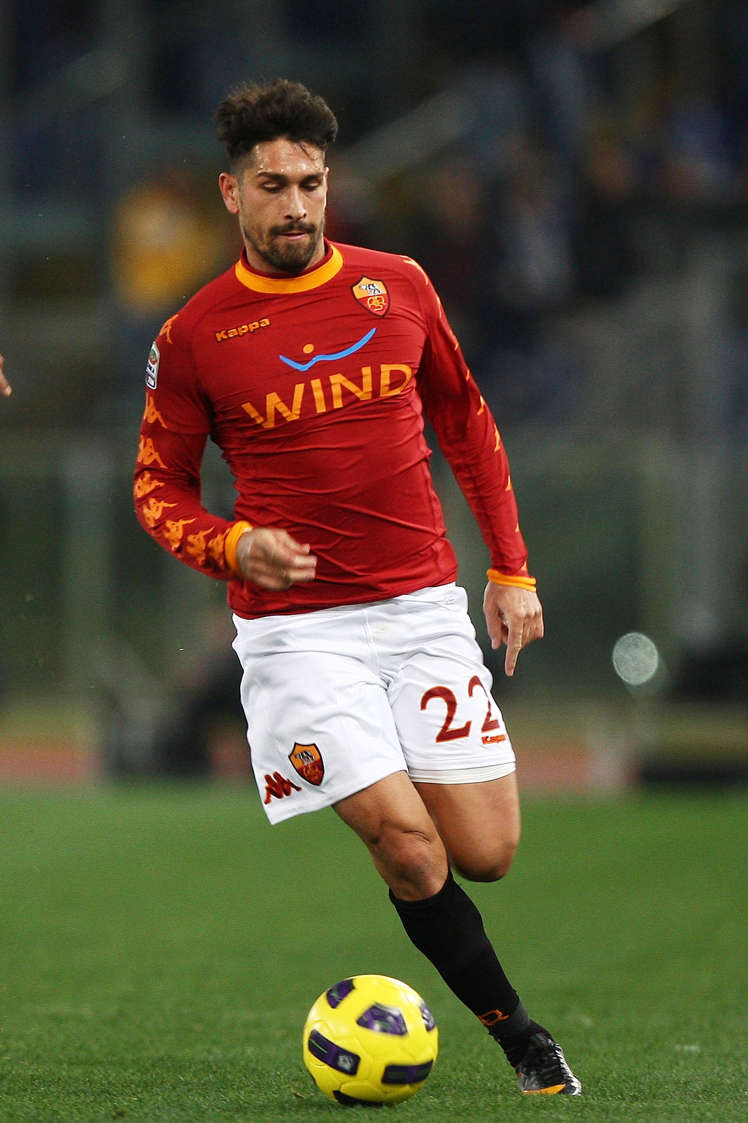 ROME, ITALY - FEBRUARY 02:  Marco Borriello of AS Roma in action during the Serie A match between AS Roma and Brescia Calcio at Stadio Olimpico on February 2, 2011 in Rome, Italy.  (Photo by Paolo Bruno/Getty Images)