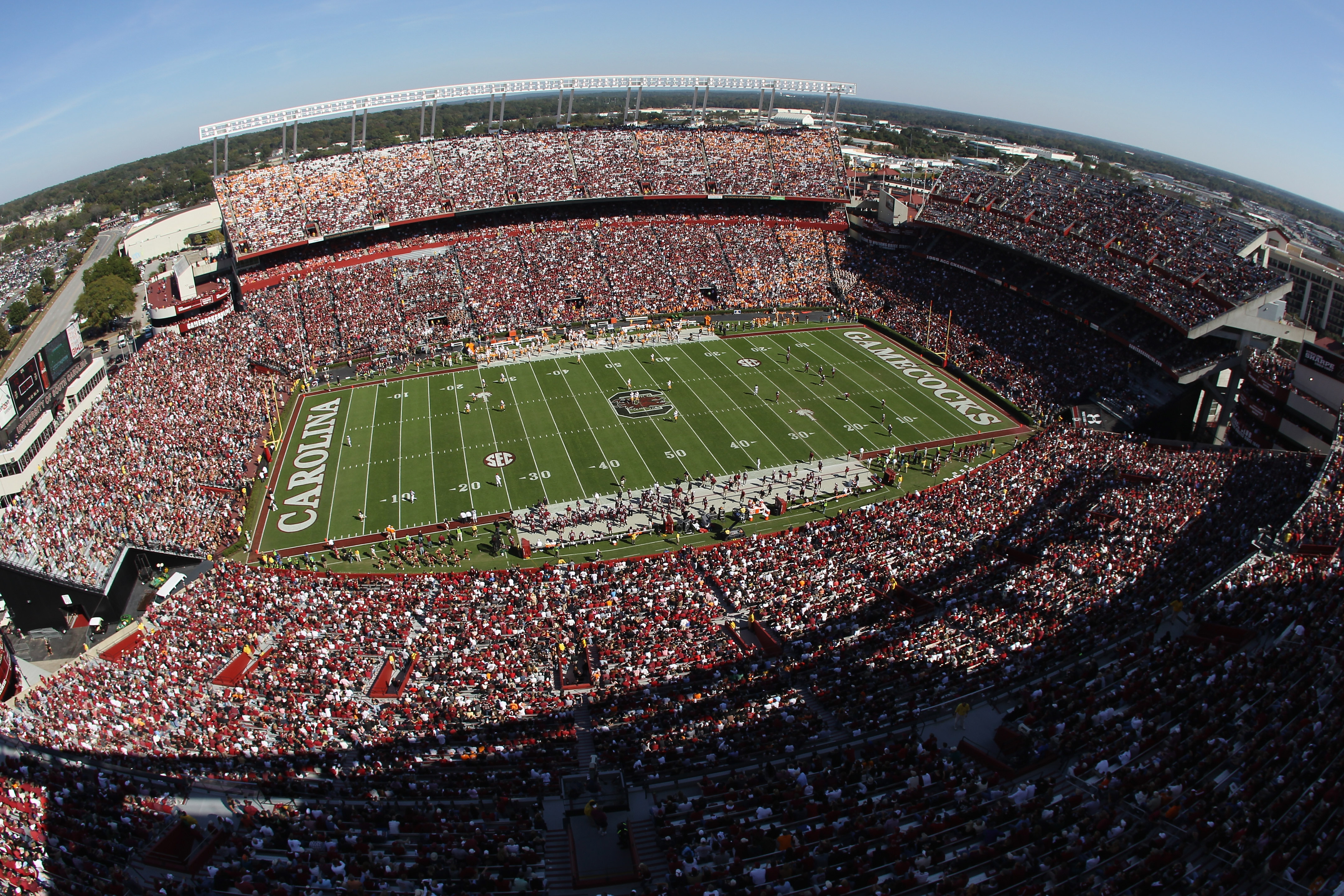 COLUMBIA, SC - OCTOBER 30:  A general view of the Tennessee Volunteers versus the South Carolina Gamecocks during their game at Williams-Brice Stadium on October 30, 2010 in Columbia, South Carolina.  (Photo by Streeter Lecka/Getty Images)