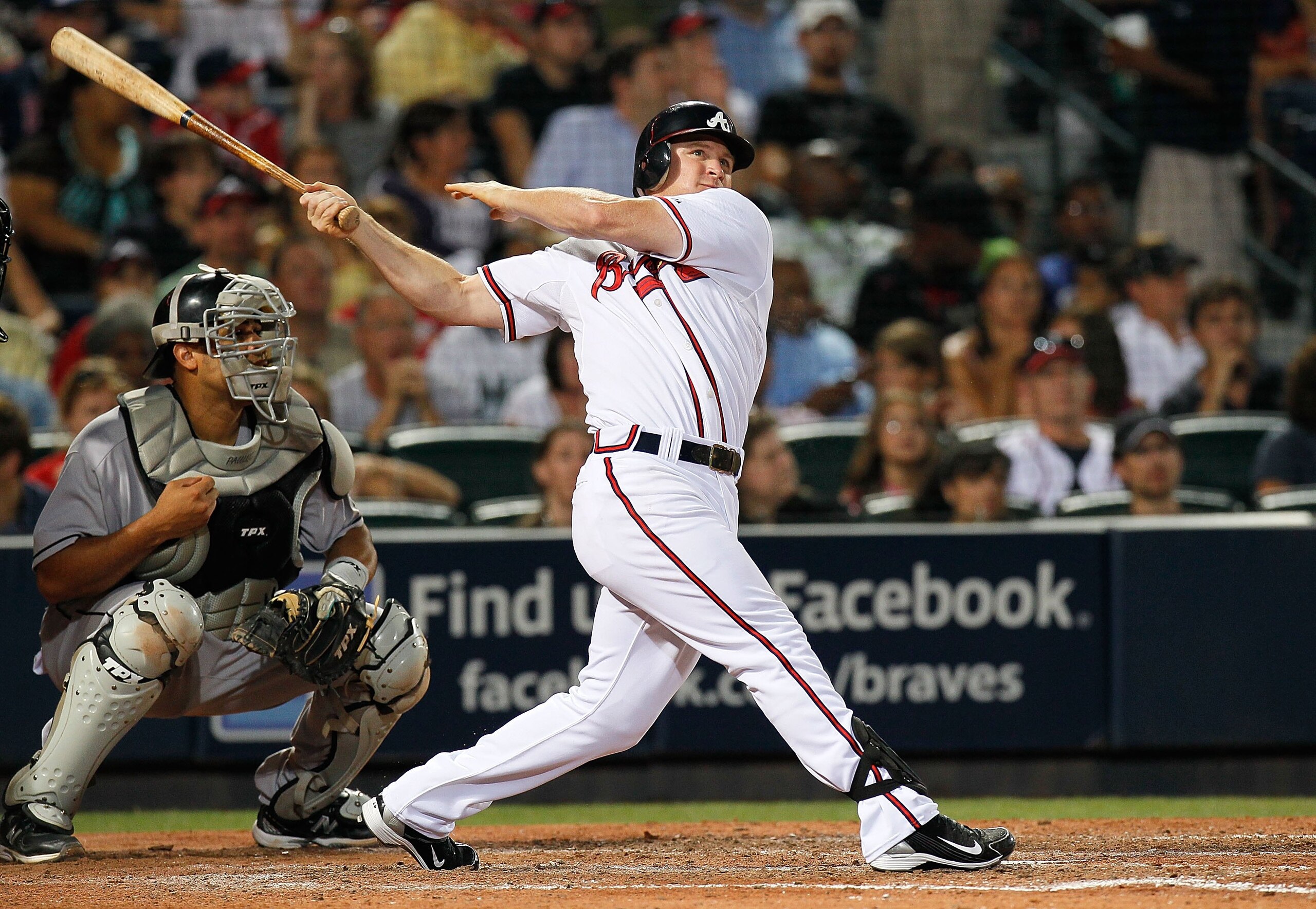 ATLANTA - JULY 02:  Brooks Conrad #26 of the Atlanta Braves against the Florida Marlins at Turner Field on July 2, 2010 in Atlanta, Georgia.  (Photo by Kevin C. Cox/Getty Images)
