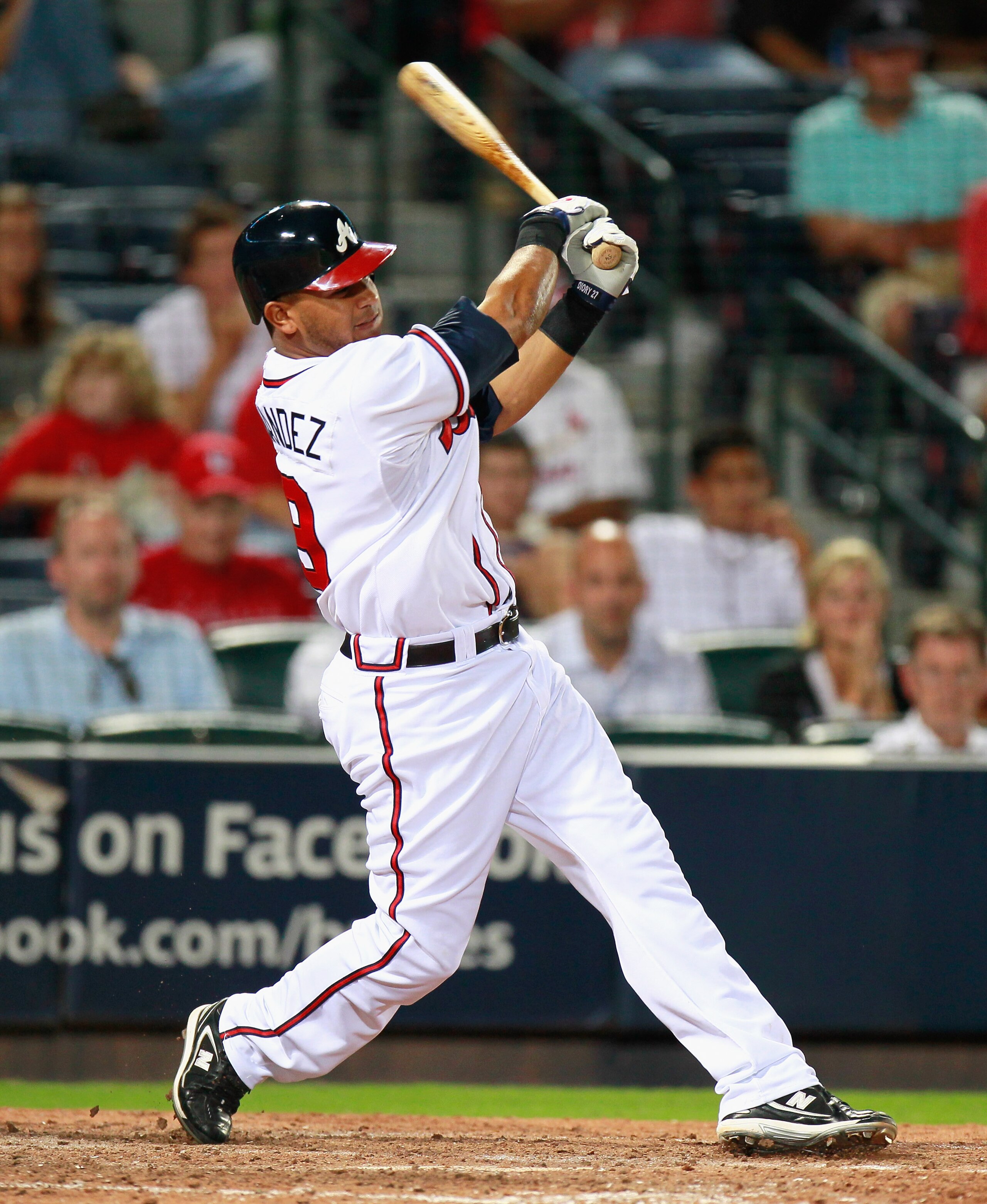 ATLANTA - SEPTEMBER 09:  Diory Hernandez #19 of the Atlanta Braves against the St. Louis Cardinals at Turner Field on September 9, 2010 in Atlanta, Georgia.  (Photo by Kevin C. Cox/Getty Images)