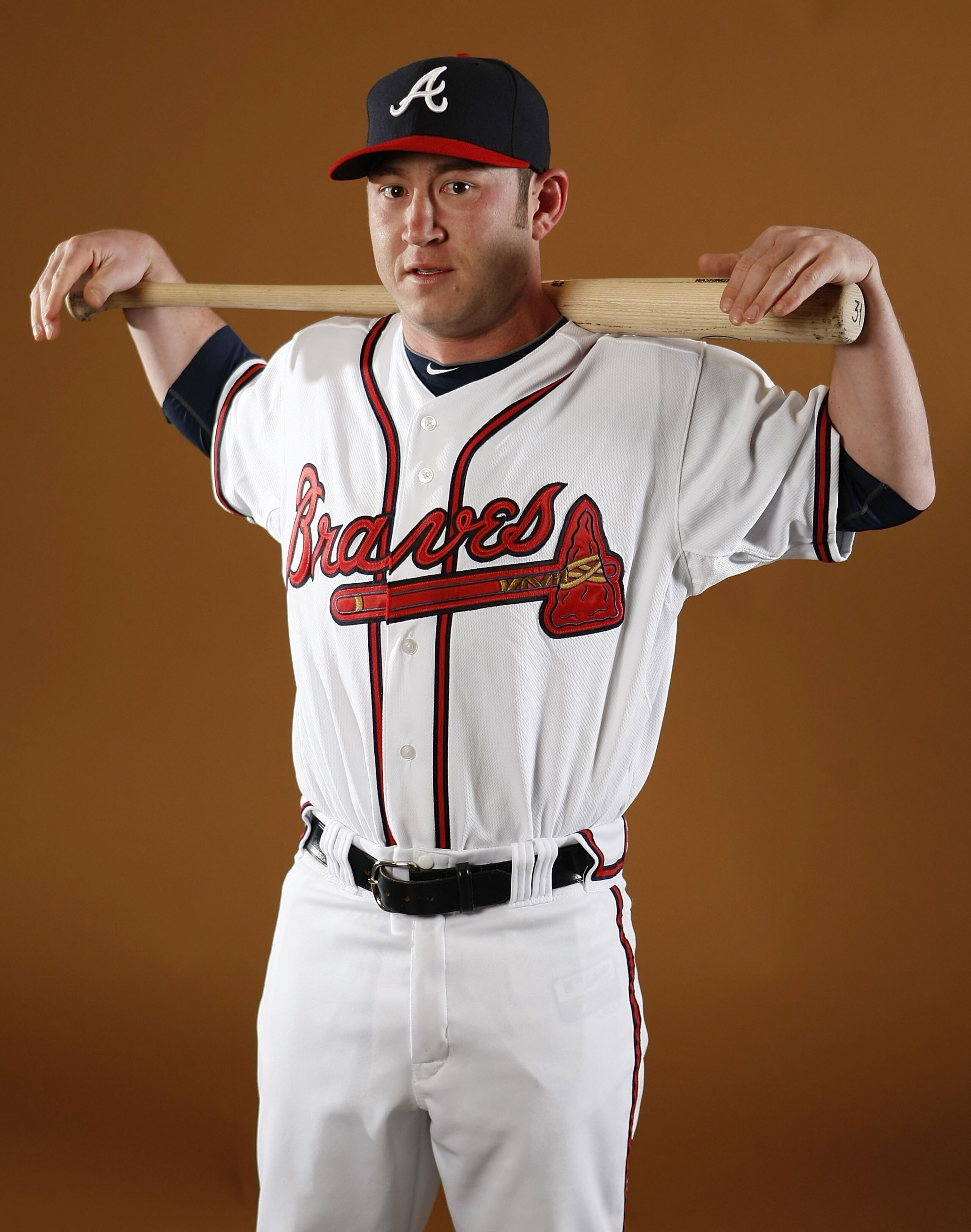 KISSIMMEE, FL - FEBRUARY 26: Matt Young #78 of the Atlanta Braves poses during photo day at Champions Stadium on February 26, 2010 in Kissimmee, Florida.  (Photo by Gregory Shamus/Getty Images)