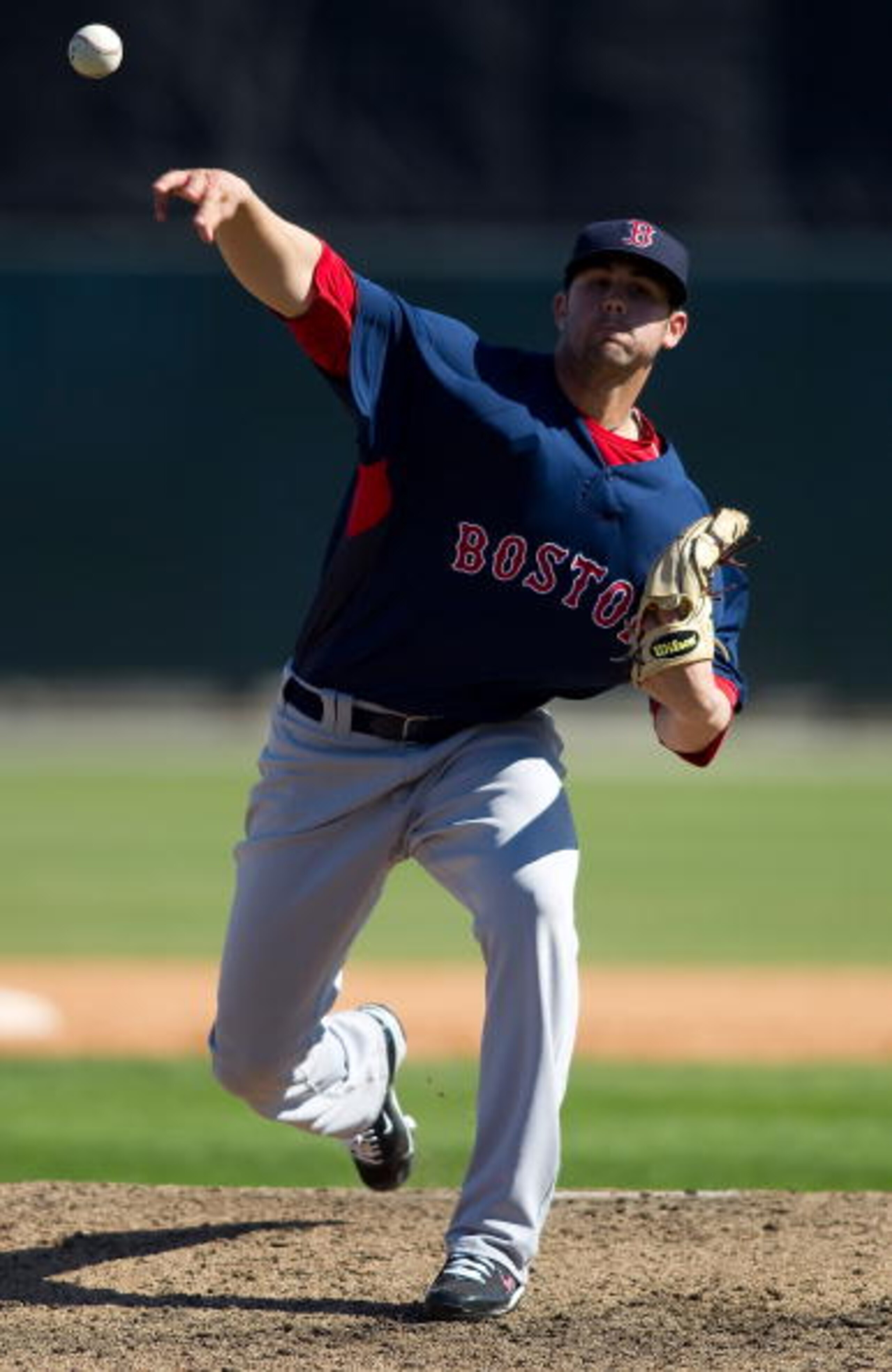 SARASOTA, FL - MARCH 07:  Pitcher Casey Kelly #93 of the Boston Red Sox pitches against the Baltimore Orioles during a Grapefruit League Spring Training Game at Ed Smith Stadium on March 7, 2010 in Sarasota, Florida.  (Photo by J. Meric/Getty Images)
