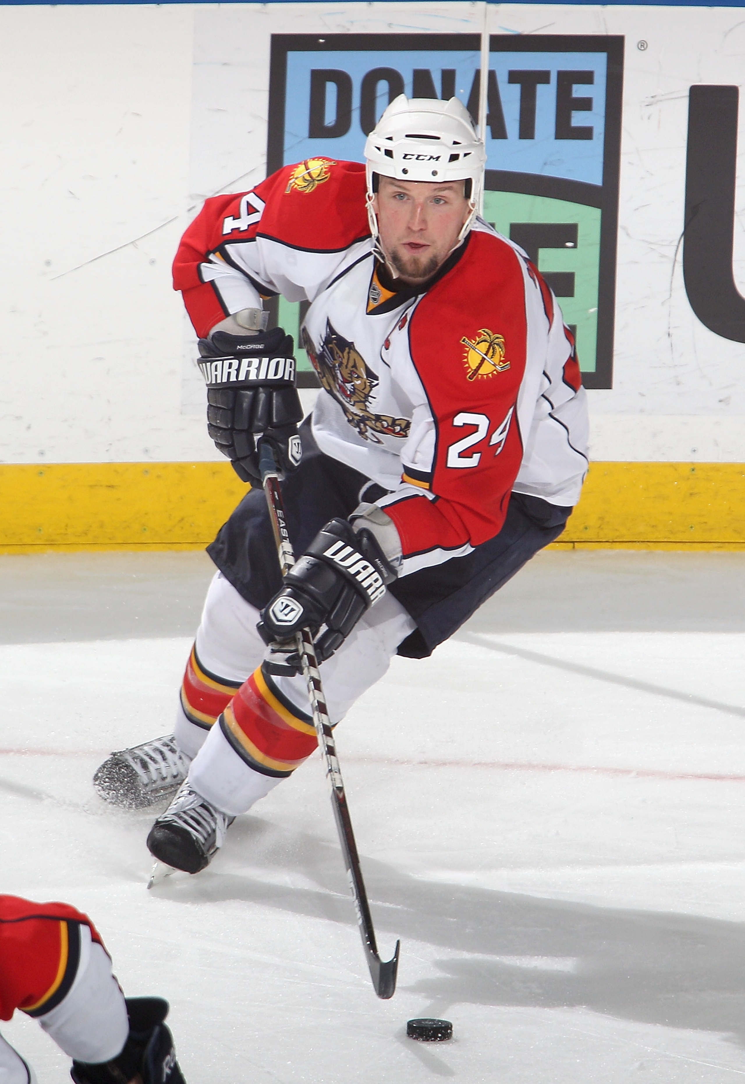 BUFFALO, NY - DECEMBER 23: Bryan McCabe #24 of the Florida Panthers skates against the Buffalo Sabres at HSBC Arena on December 23, 2010 in Buffalo, New York. Florida won 4-3. (Photo by Rick Stewart/Getty Images) BUFFALO, NY - DECEMBER 23: Bryan McCabe #24 of the Florida Panthers skates against the Buffalo Sabres at HSBC Arena on December 23, 2010 in Buffalo, New York. Florida won 4-3. (Photo by Rick Stewart/Getty Images)