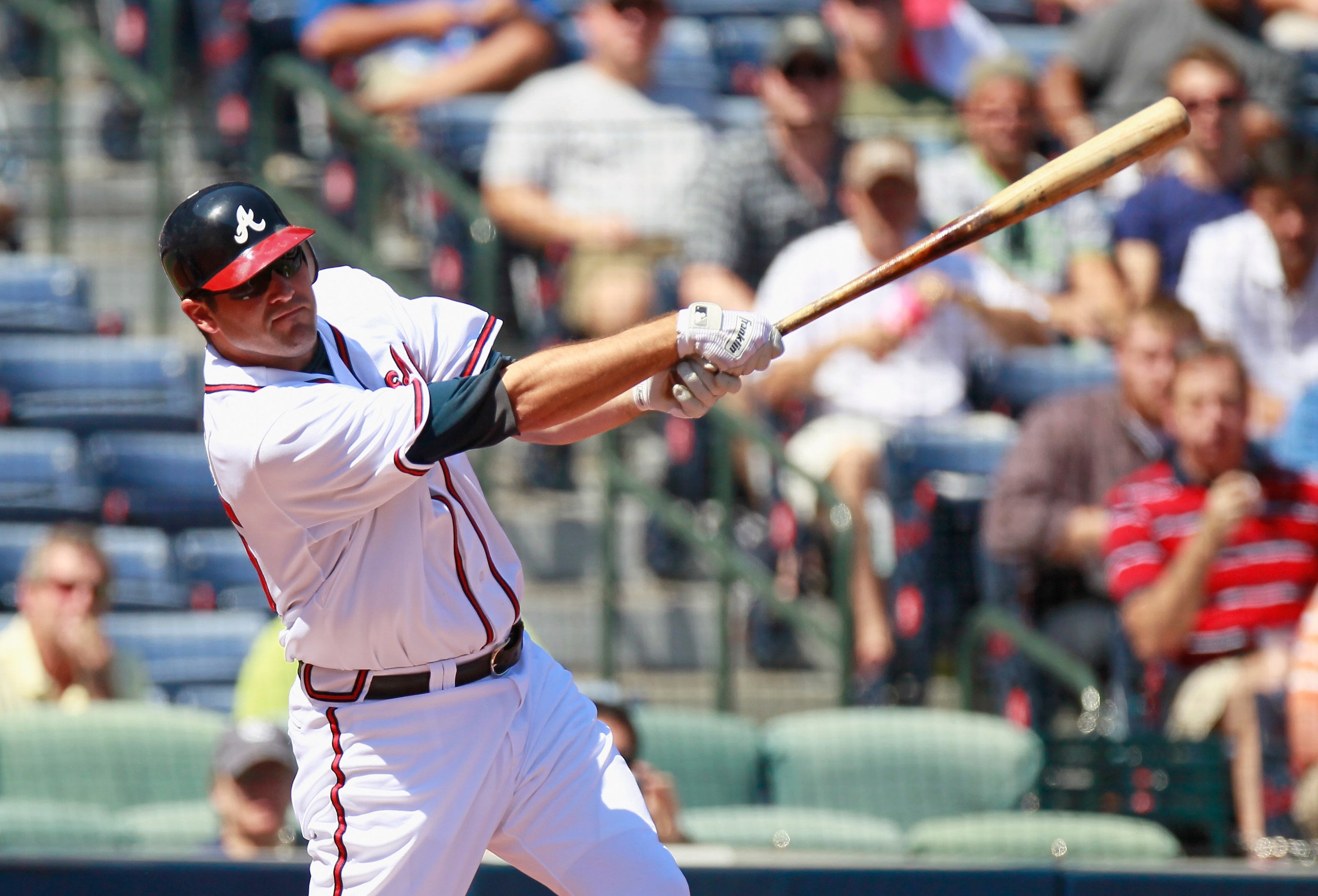 ATLANTA - SEPTEMBER 15: Troy Glaus #25 of the Atlanta Braves against the Washington Nationals at Turner Field on September 15, 2010 in Atlanta, Georgia. (Photo by Kevin C. Cox/Getty Images) ATLANTA - SEPTEMBER 15: Troy Glaus #25 of the Atlanta Braves against the Washington Nationals at Turner Field on September 15, 2010 in Atlanta, Georgia. (Photo by Kevin C. Cox/Getty Images)