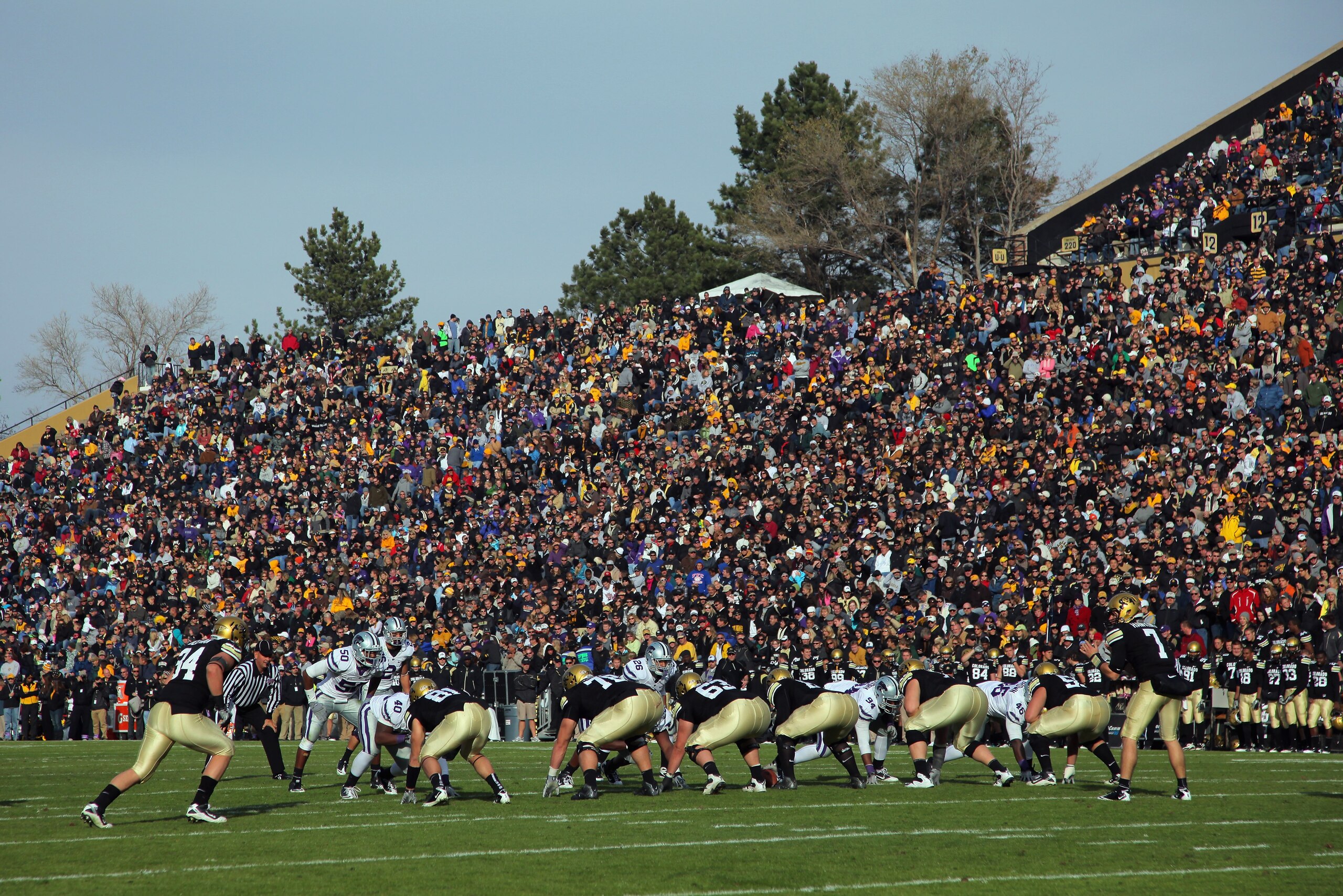BOULDER, CO - NOVEMBER 20:  A general view of the stadium as the Colorado Buffaloes face the Kansas State Wildcats at Folsom Field on November 20, 2010 in Boulder, Colorado. Colorado defeated Kansas State 44-36.  (Photo by Doug Pensinger/Getty Images)