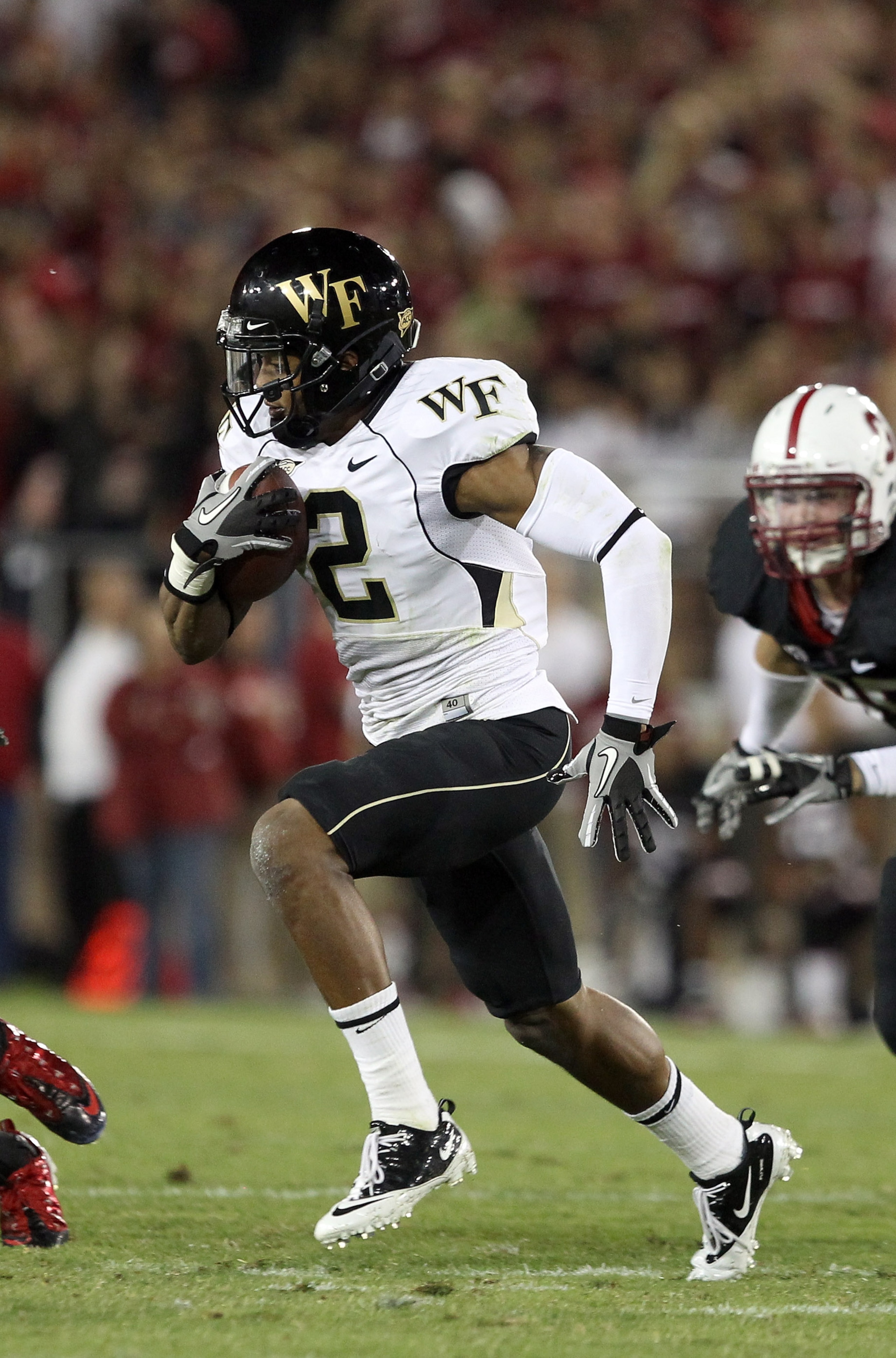 PALO ALTO, CA - SEPTEMBER 18:  Chris Givens #2 of the Wake Forest Demon Deacons in action against the Stanford Cardinal at Stanford Stadium on September 18, 2010 in Palo Alto, California.  (Photo by Ezra Shaw/Getty Images)