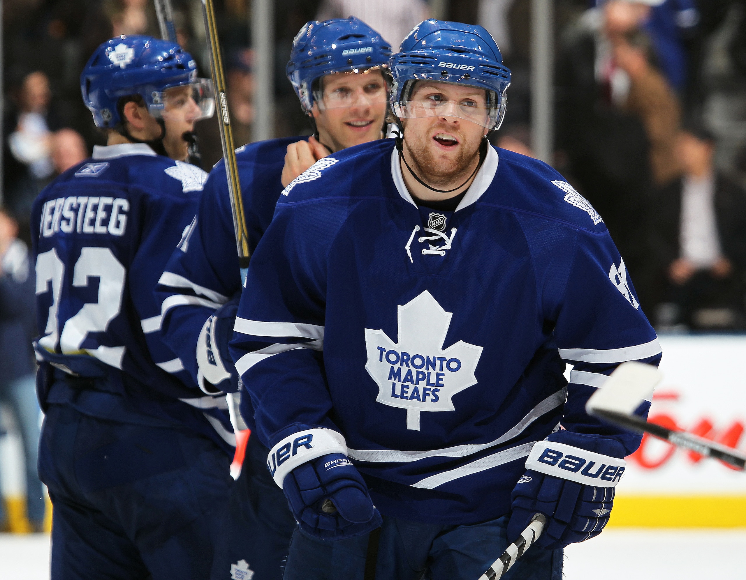 TORONTO, CAN - FEBRUARY 7:  Phil Kessel #81 of the Toronto Maple leafs skates off the ice after the game against the Atlanta Thrashers on February 7, 2011 at the Air Canada Centre in Toronto, Canada. The Leafs defeated the Thrashers 5-4. (Photo by Claus A