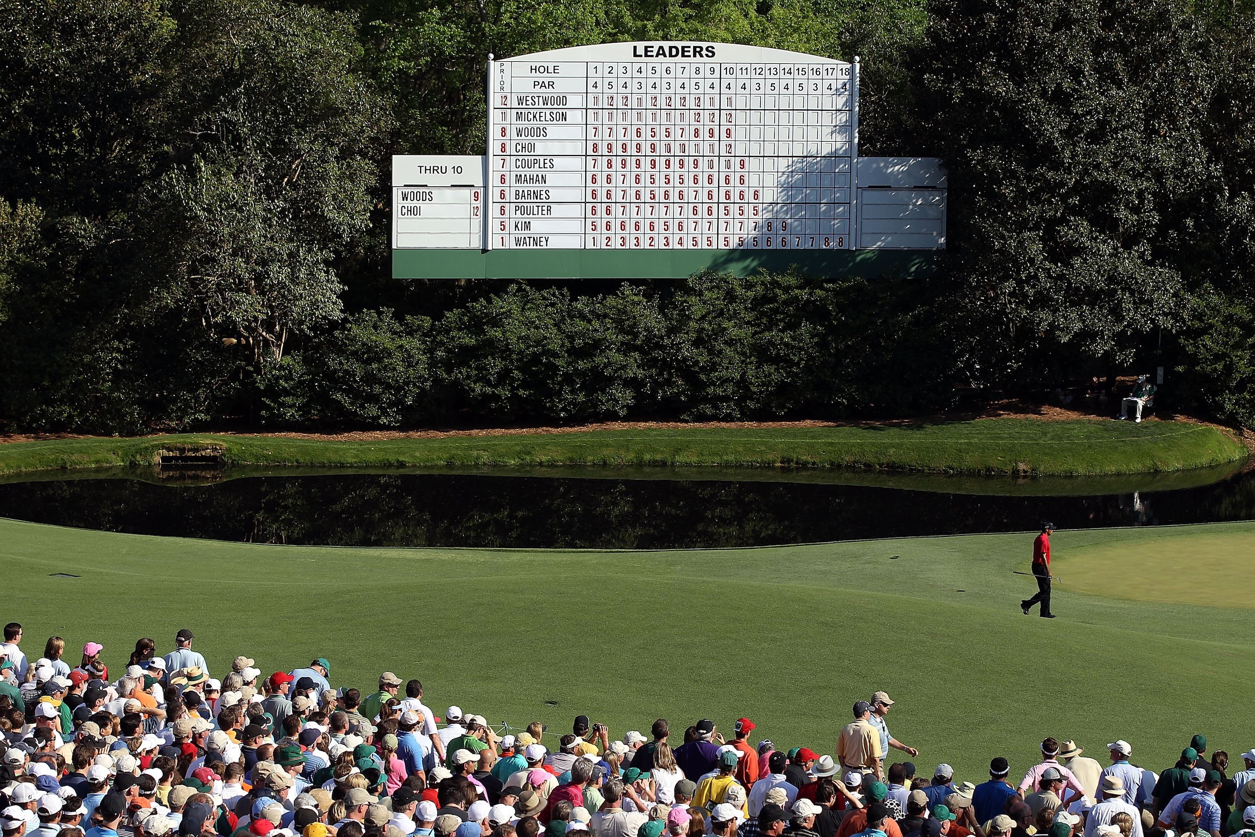 AUGUSTA, GA - APRIL 11: Tiger Woods during the final round of the 2010 Masters Tournament at Augusta National Golf Club on April 11, 2010 in Augusta, Georgia. (Photo by Streeter Lecka/Getty Images for Golf Week) AUGUSTA, GA - APRIL 11: Tiger Woods during the final round of the 2010 Masters Tournament at Augusta National Golf Club on April 11, 2010 in Augusta, Georgia. (Photo by Streeter Lecka/Getty Images for Golf Week)