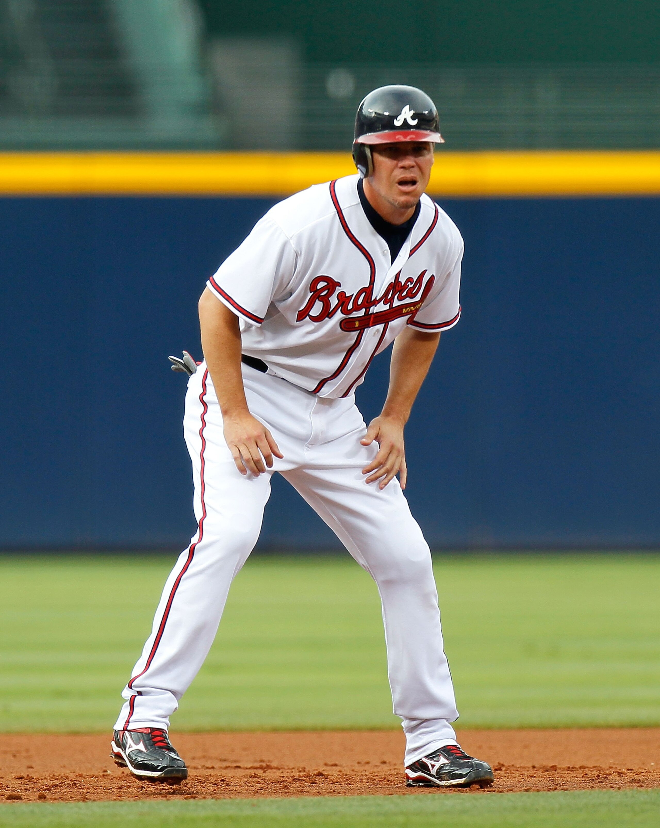 ATLANTA - JUNE 19:  Chipper Jones #10 of the Atlanta Braves against the Kansas City Royals at Turner Field on June 19, 2010 in Atlanta, Georgia.  (Photo by Kevin C. Cox/Getty Images)