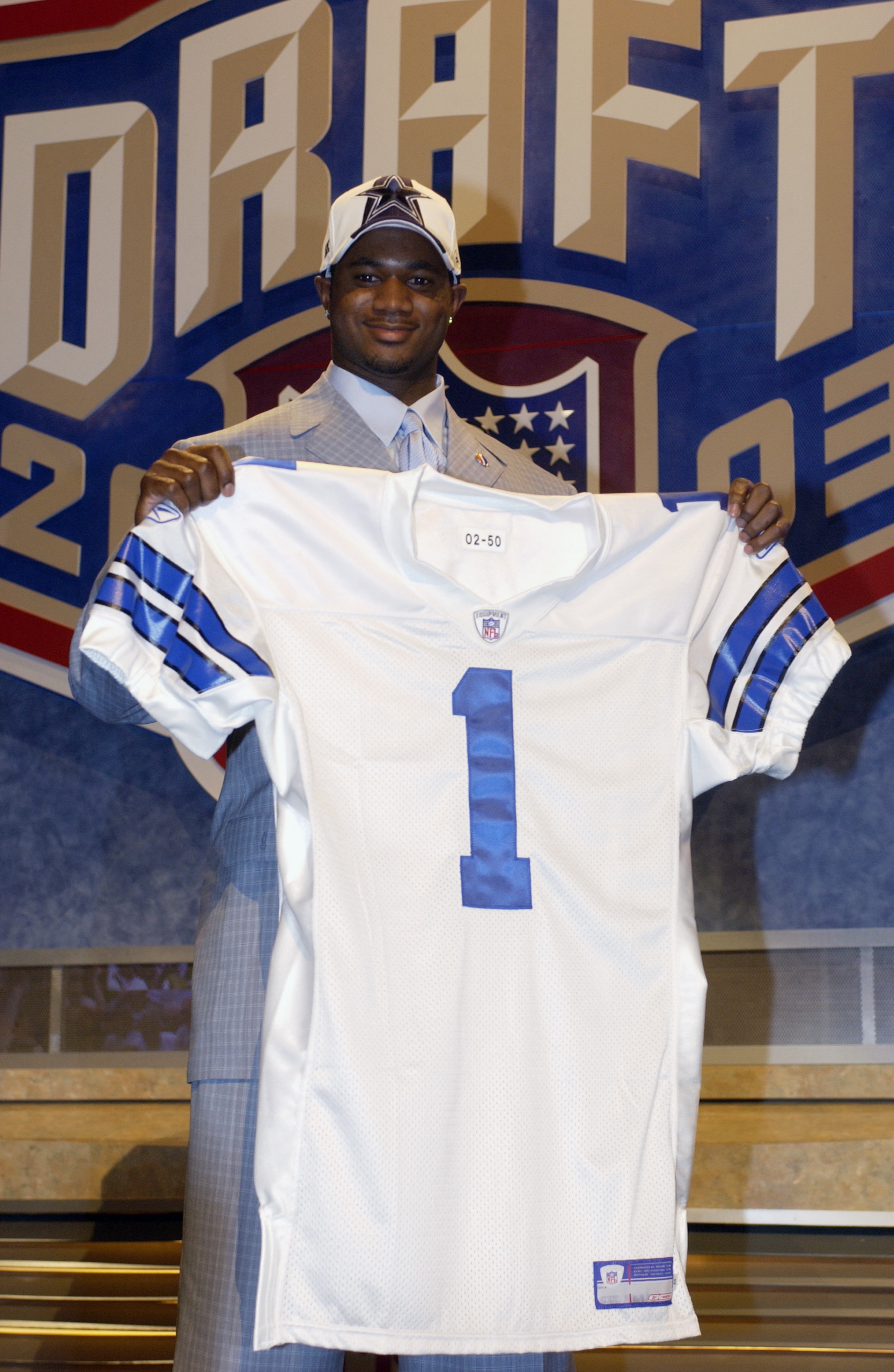 NEW YORK CITY - APRIL 26:  Terence Newman from Kansas State was selected fifth overall by the Dallas Cowboys at the 2003 NFL Draft on April 26, 2003 at Madison Square Garden in New York City.. (Photo by Ezra Shaw/Getty Images)