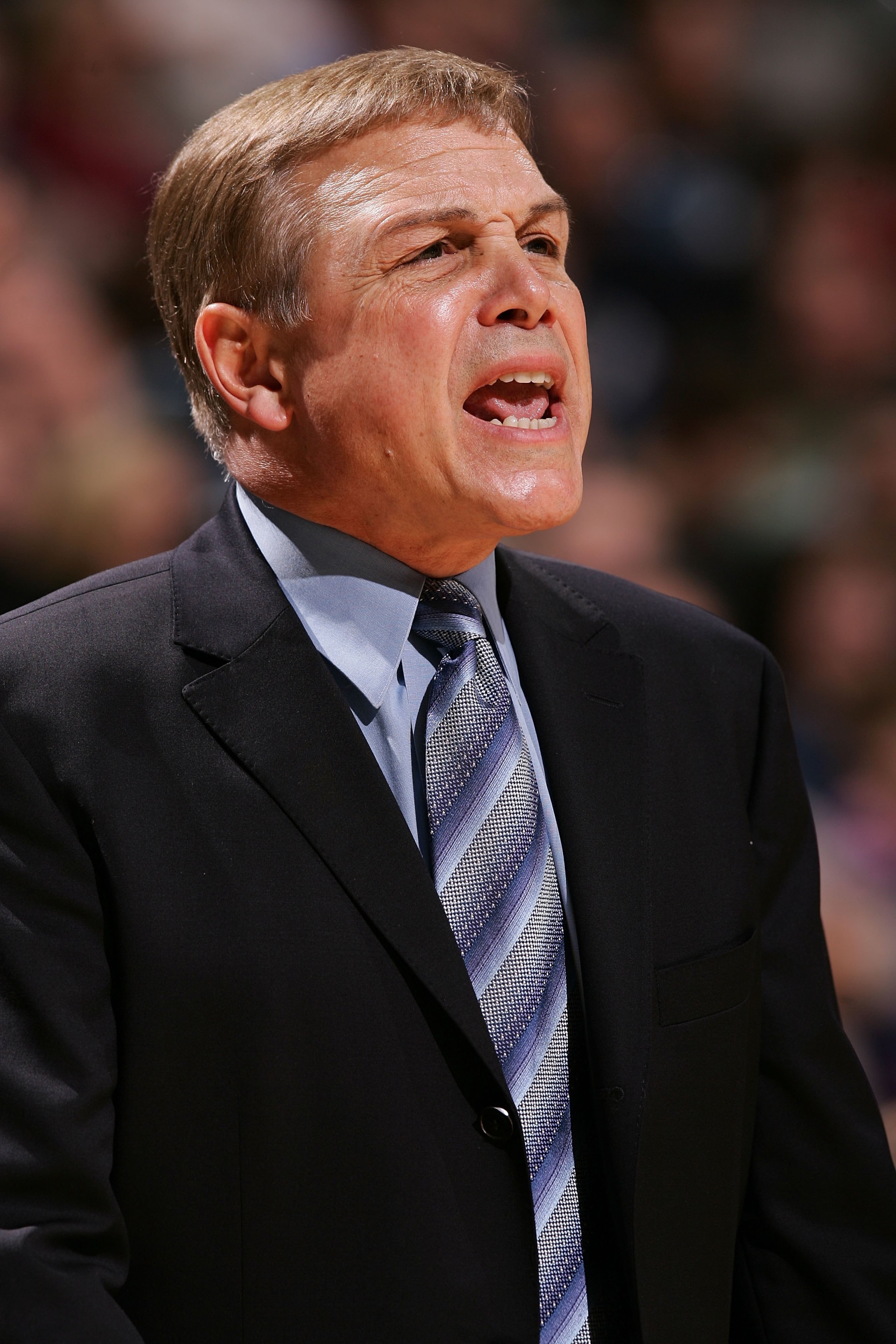 MILWAUKEE - DECEMBER 08: Head coach Mike Fratello of the Memphis Grizzlies coaches against the Milwaukee Bucks December 8, 2006 at the Bradley Center in Milwaukee, Wisconsin. The Bucks won 100-94. NOTE TO USER: User expressly acknowledges and agrees that MILWAUKEE - DECEMBER 08: Head coach Mike Fratello of the Memphis Grizzlies coaches against the Milwaukee Bucks December 8, 2006 at the Bradley Center in Milwaukee, Wisconsin. The Bucks won 100-94. NOTE TO USER: User expressly acknowledges and agrees that