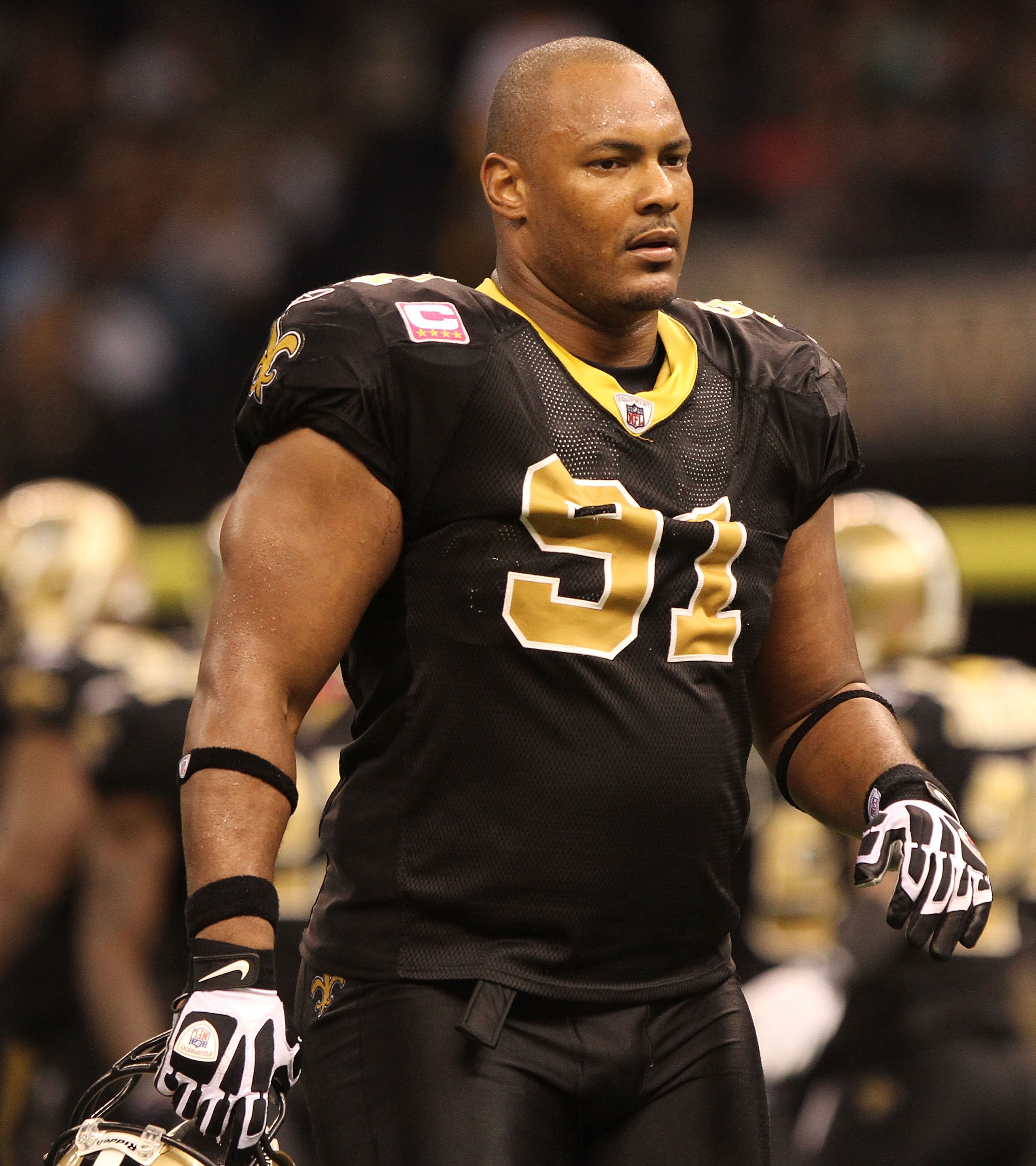 NEW ORLEANS, LA - OCTOBER 31: Will Smith #91 of the New Orleans Saints heads for the sidelines during the game against the Pittsburgh Steelers at the Louisiana Superdome on October 31, 2010 in New Orleans, Louisiana. (Photo by Matthew Sharpe/Getty Images) NEW ORLEANS, LA - OCTOBER 31: Will Smith #91 of the New Orleans Saints heads for the sidelines during the game against the Pittsburgh Steelers at the Louisiana Superdome on October 31, 2010 in New Orleans, Louisiana. (Photo by Matthew Sharpe/Getty Images)