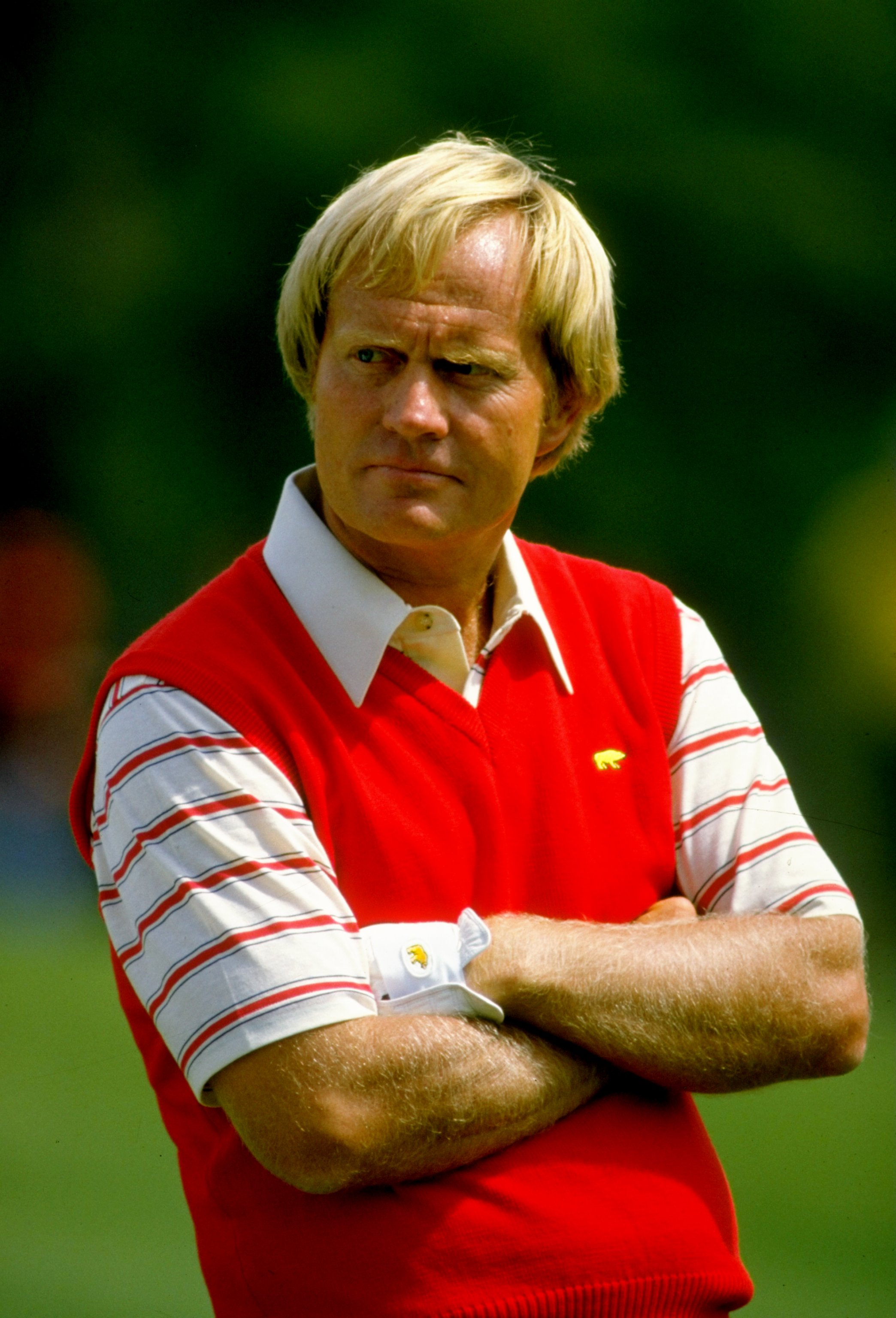 1986:  Portrait of Jack Nicklaus of the USA during the US Masters at the Augusta National Golf Club in Georgia, USA. Nicklaus won the event with a score of 279. \ Mandatory Credit: David  Cannon/Allsport